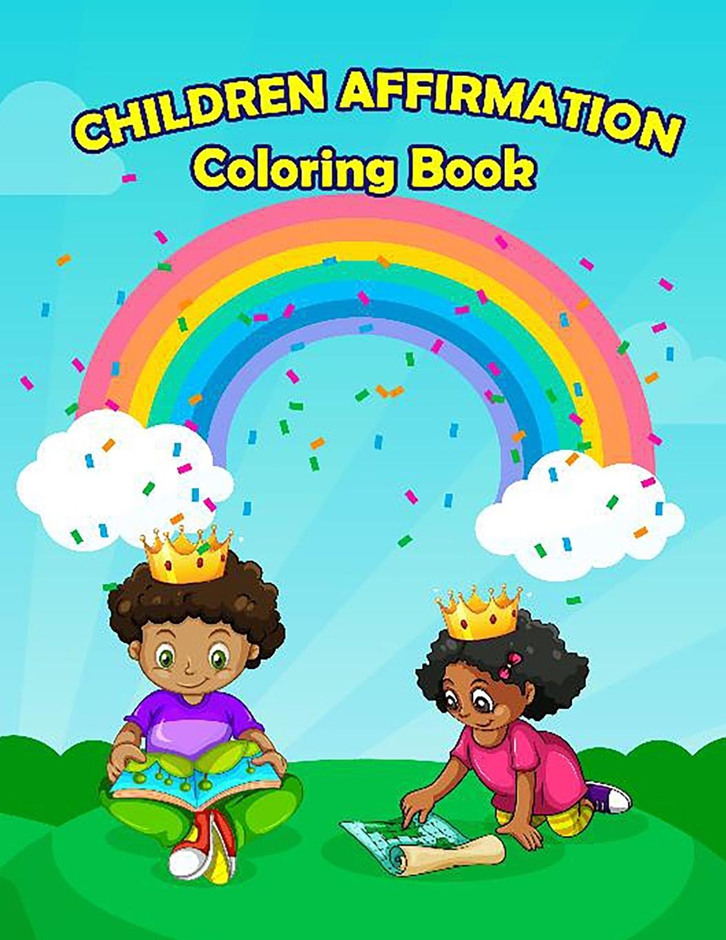 Vorderes Coverbild Children Affirmation Coloring Book