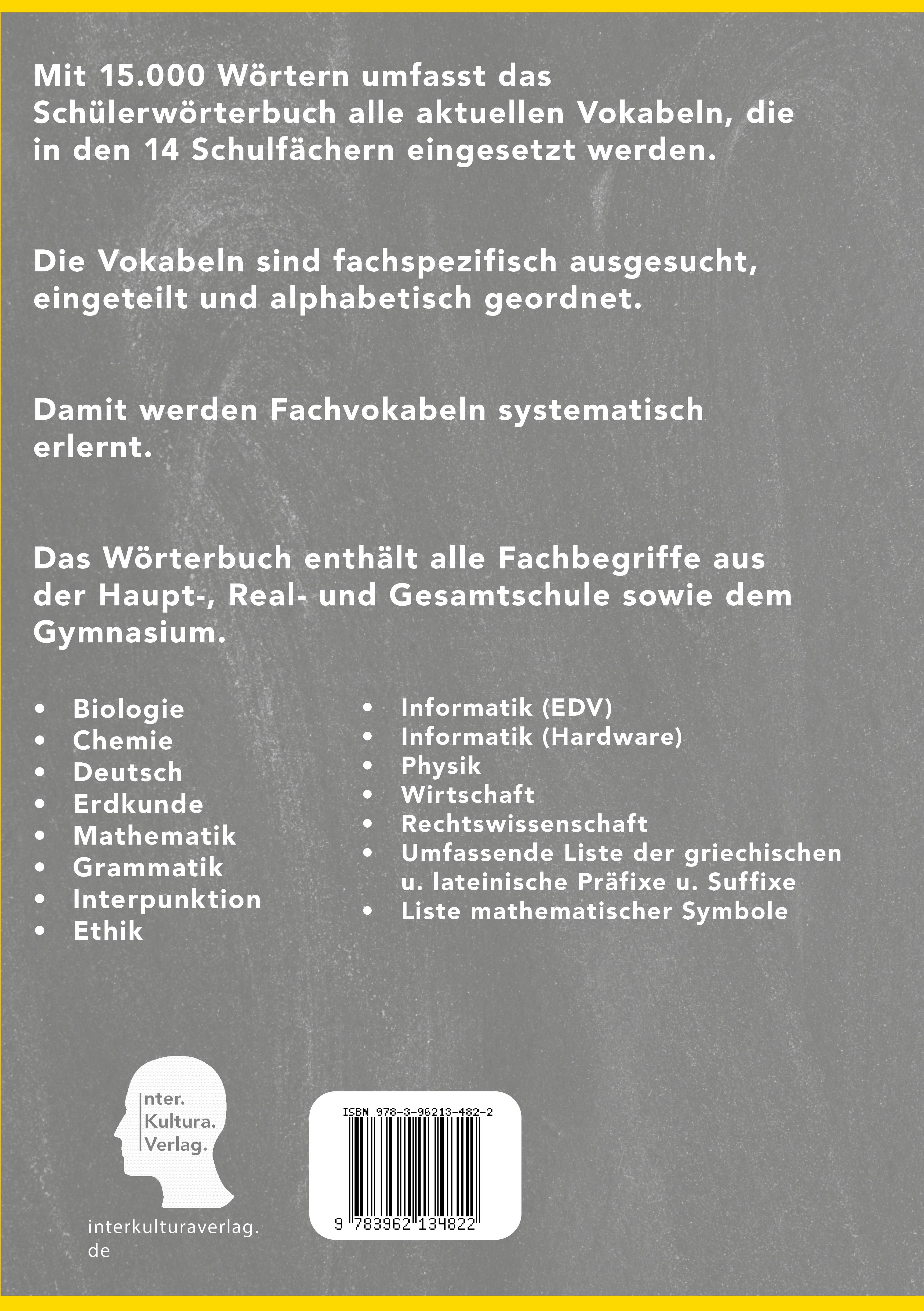Rückseitencover Interkultura Schülerwörterbuch Deutsch-Ukrainisch