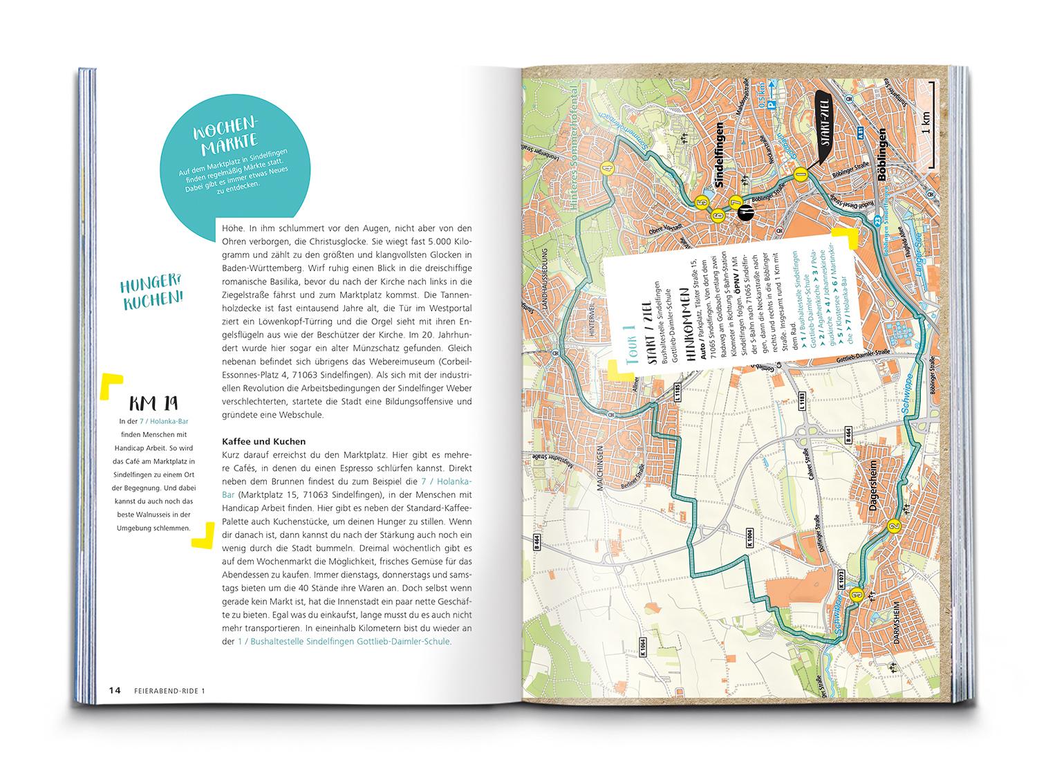 Beispielinhalt (Bild) KOMPASS Radvergnügen rund um Stuttgart
