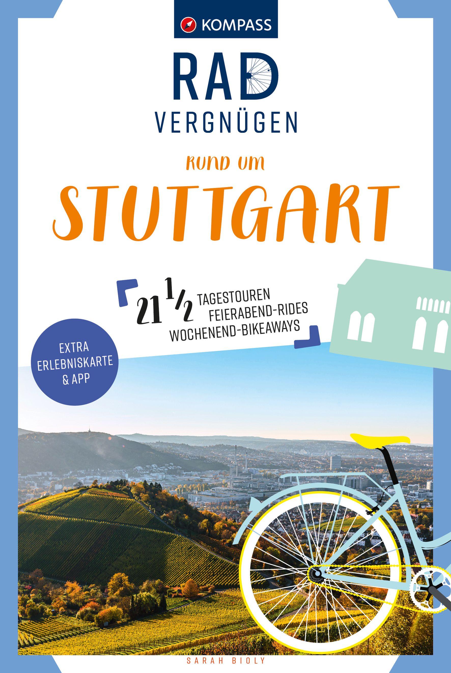 Vorderes Coverbild KOMPASS Radvergnügen rund um Stuttgart