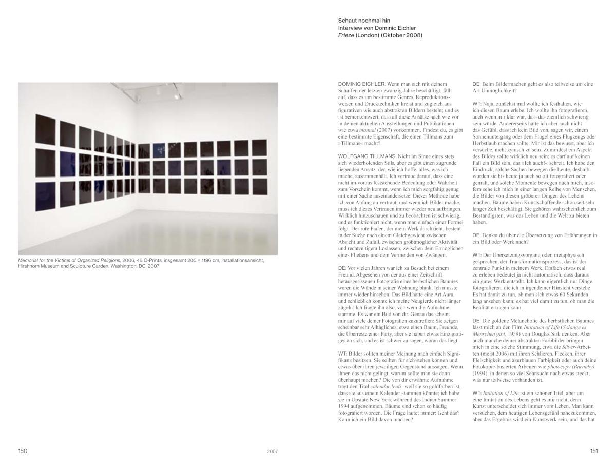 Beispielinhalt (Bild) Wolfgang Tillmans