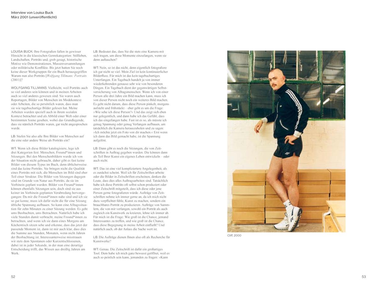 Beispielinhalt (Bild) Wolfgang Tillmans