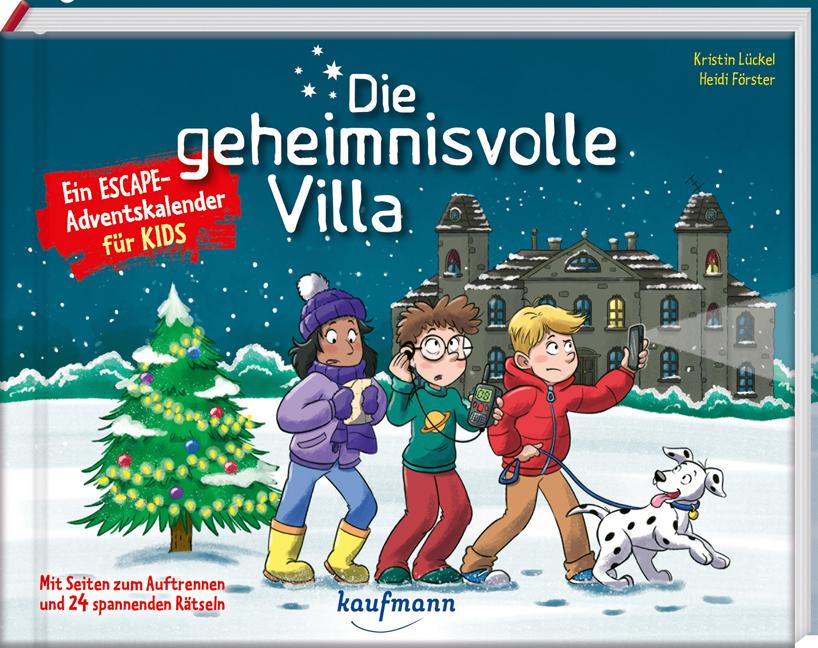 Vorderes Coverbild Die geheimnisvolle Villa - Ein Escape-Adventskalender für Kids