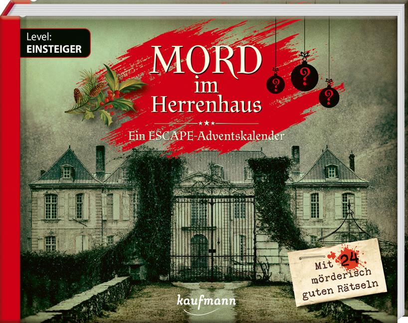 Vorderes Coverbild Mord im Herrenhaus - Ein Escape-Adventskalender für Einsteiger