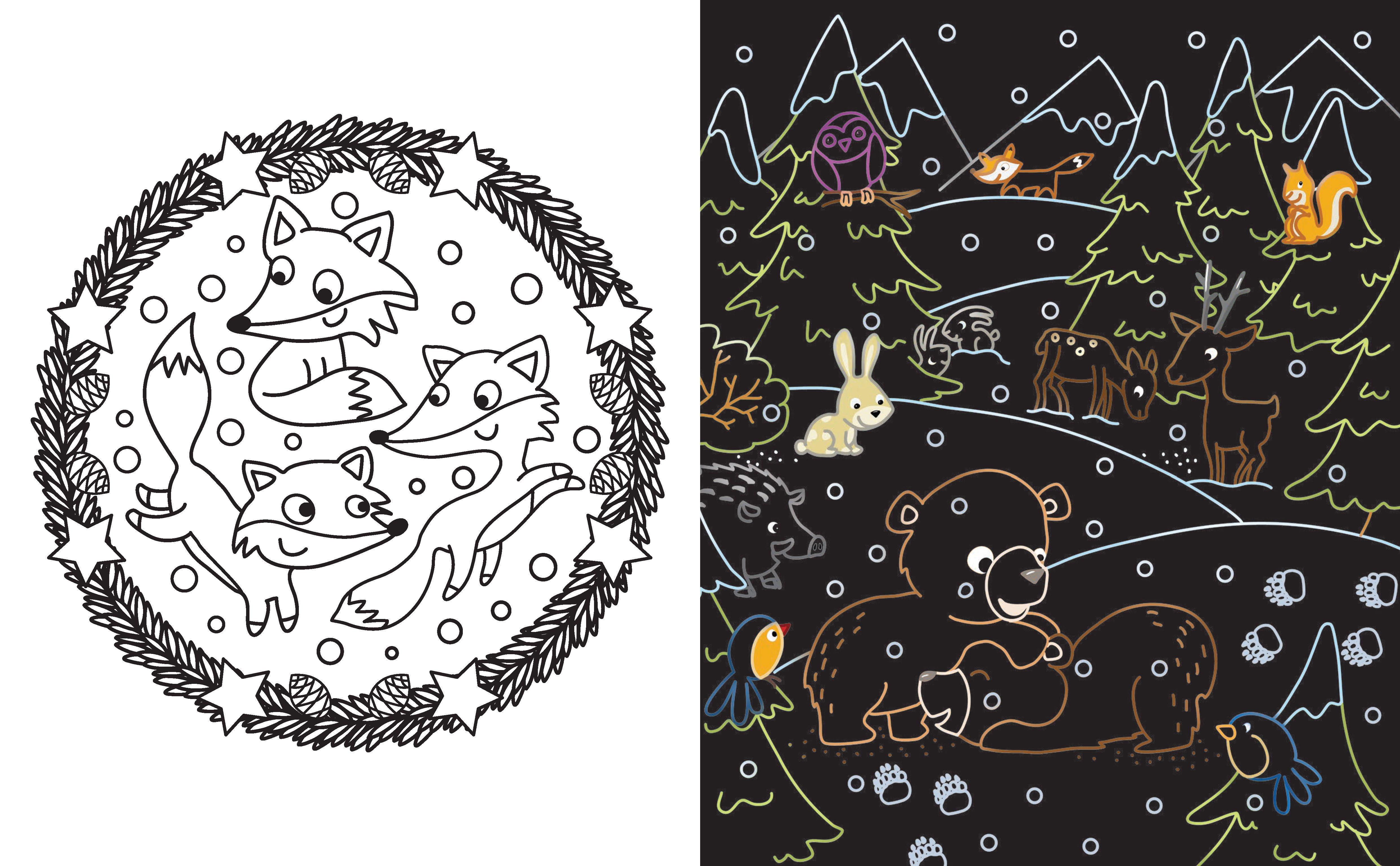 Beispielinhalt (Bild) Kritzel-Kratzel-Buch Weihnachten. Für Kinder ab 5 Jahren