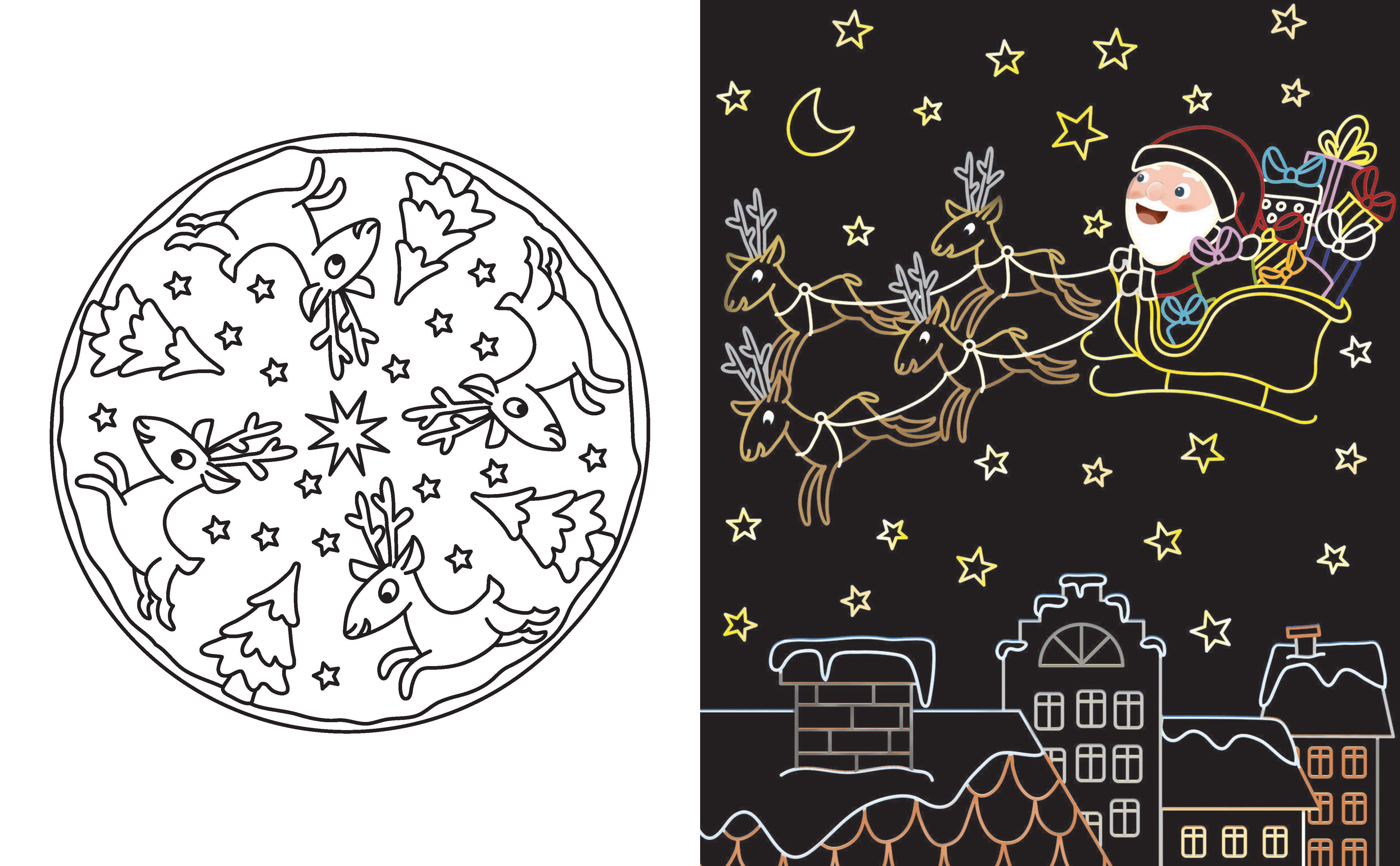 Beispielinhalt (Bild) Kritzel-Kratzel-Buch Weihnachten. Für Kinder ab 5 Jahren