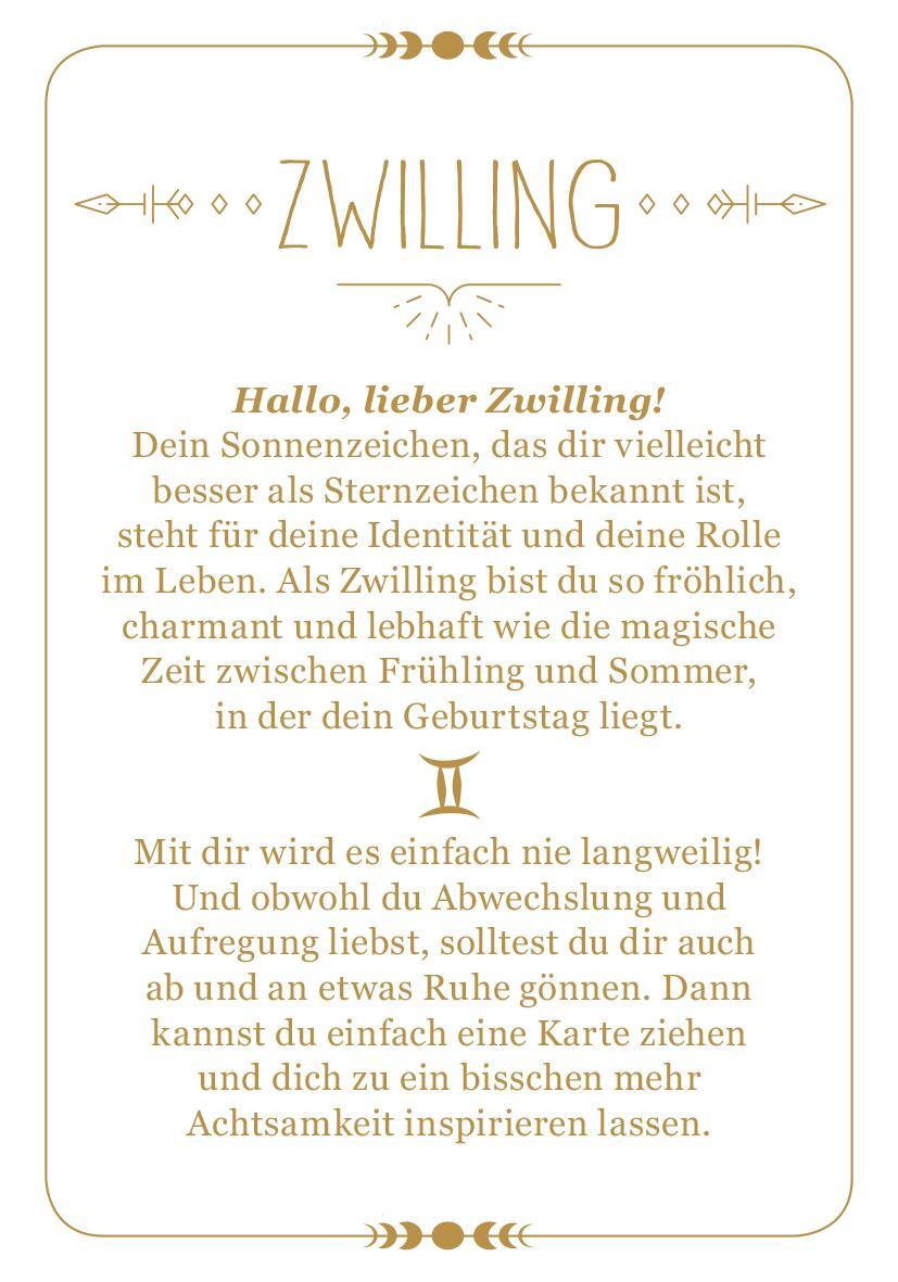 Beispielinhalt (Bild) Achtsamkeit für die Zwillinge