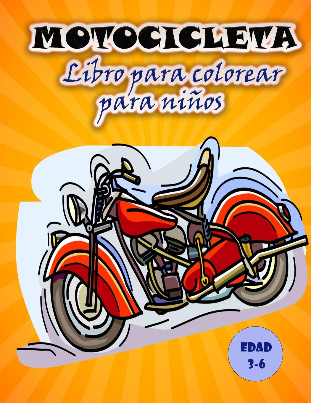 Vorderes Coverbild Libro para colorear de motos para niños
