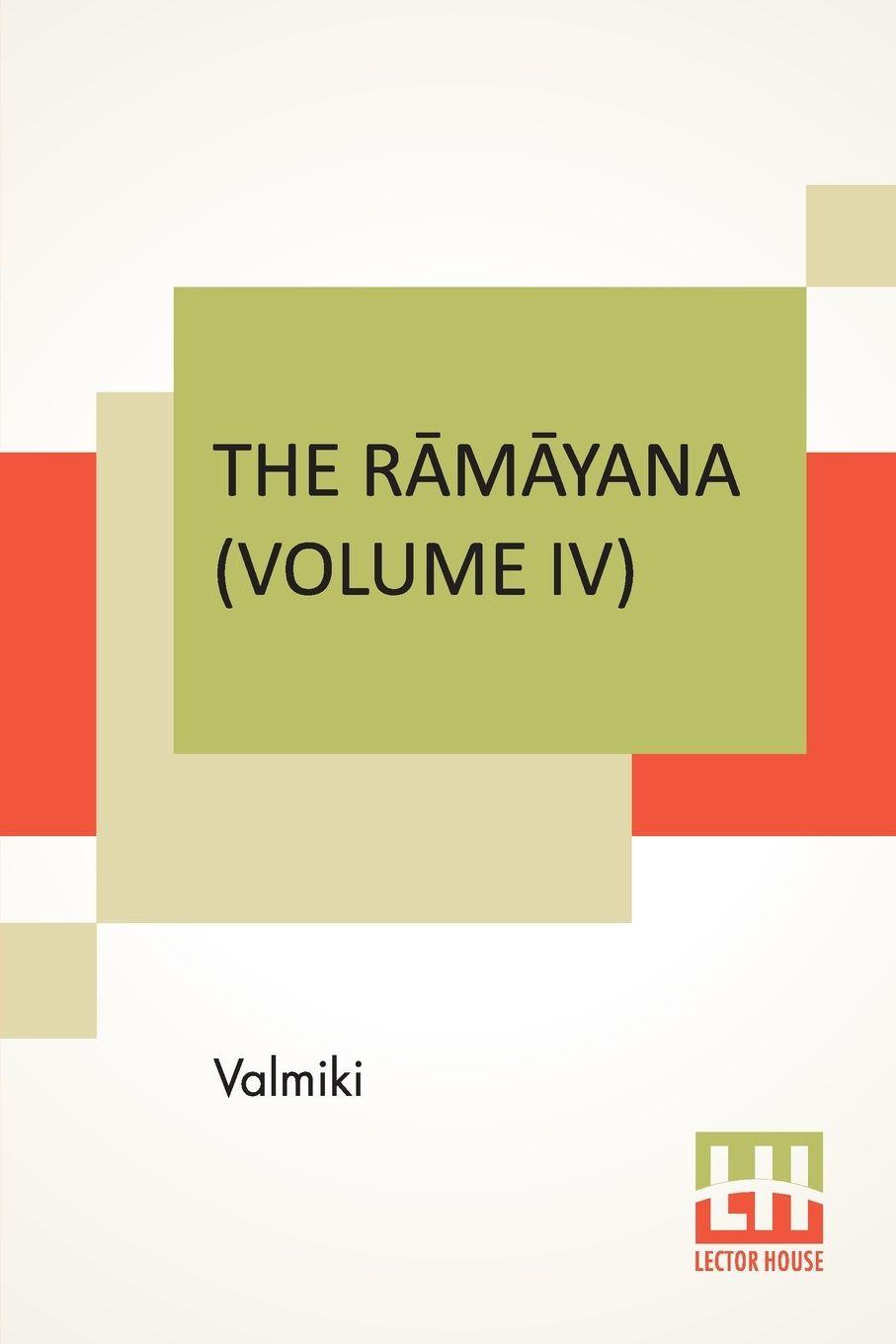 Vorderes Coverbild The R¿m¿yana (Volume IV)