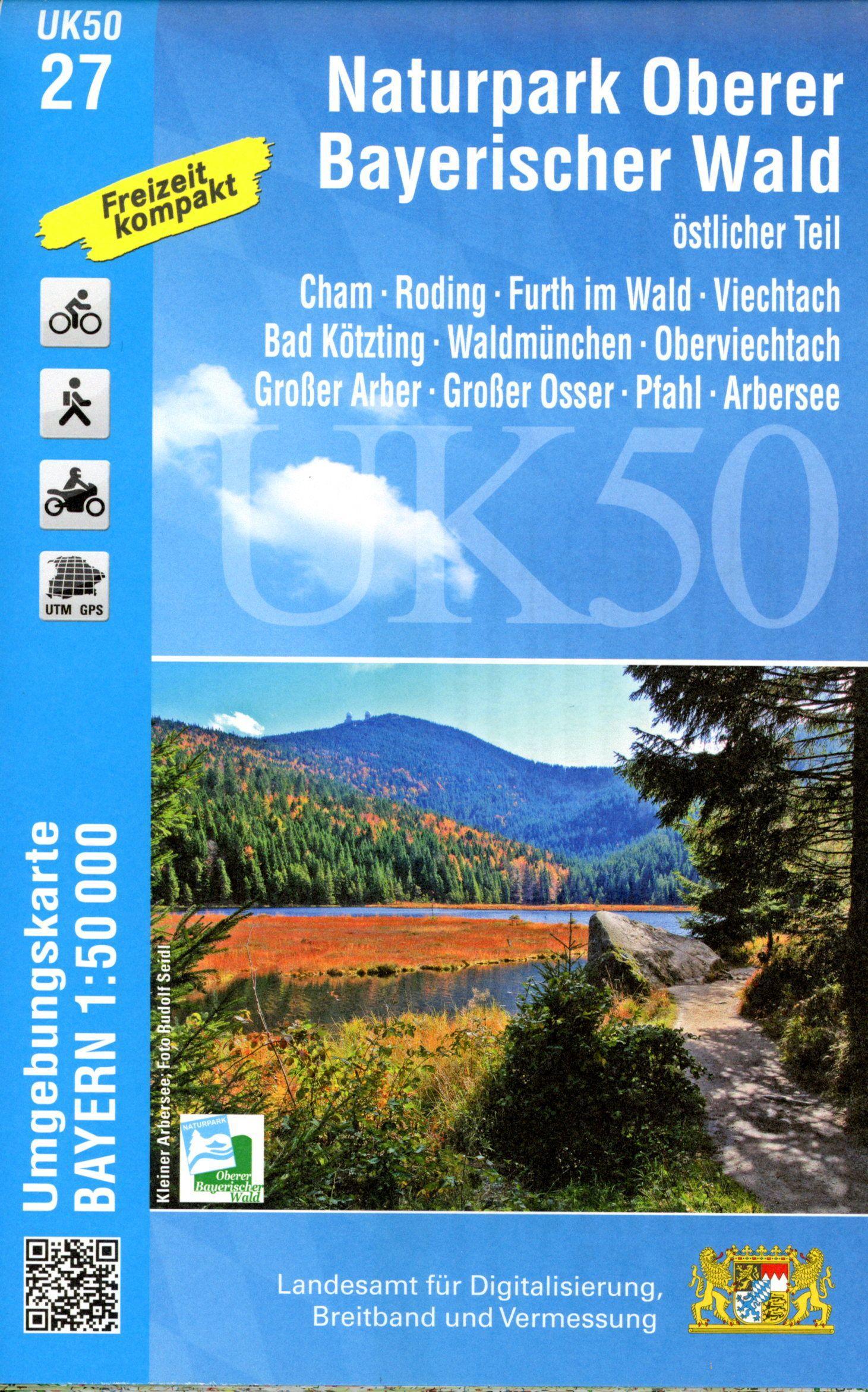 Vorderes Coverbild Naturpark Oberer Bayerischer Wald, östlicher Teil 1 : 50 000 (UK50-27)