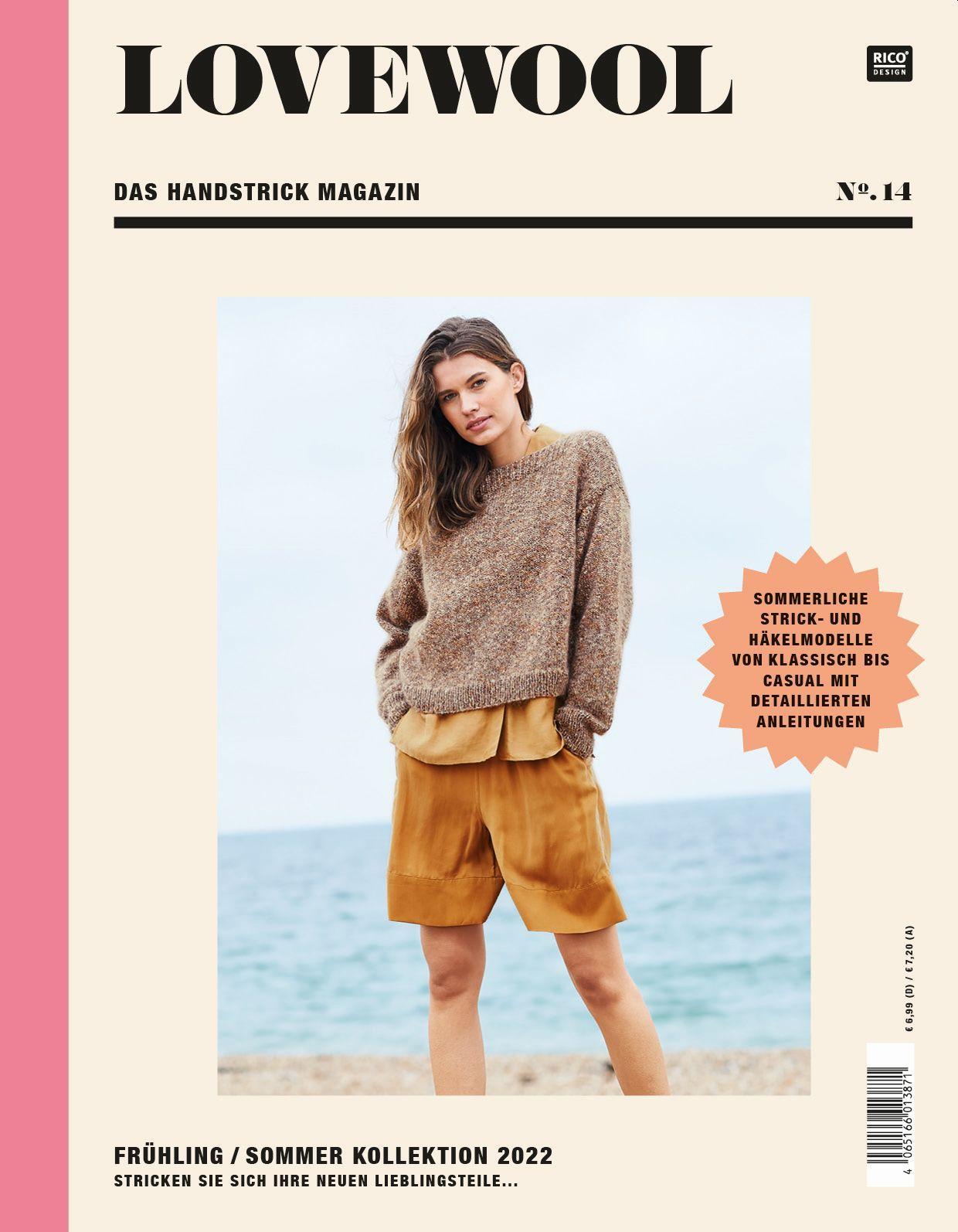Vorderes Coverbild LOVEWOOL das Handstrick Magazin No.14