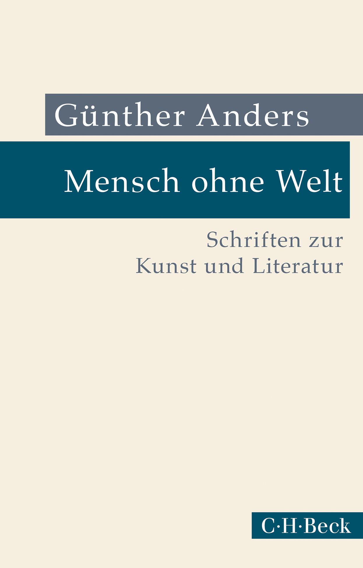 Vorderes Coverbild Mensch ohne Welt