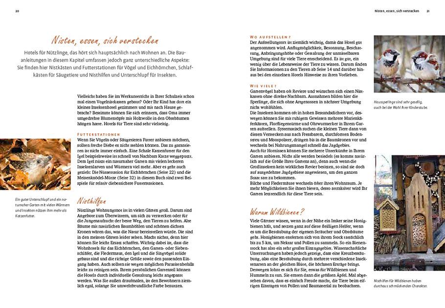 Beispielinhalt (Bild) Ideenbuch Nützlingshotels