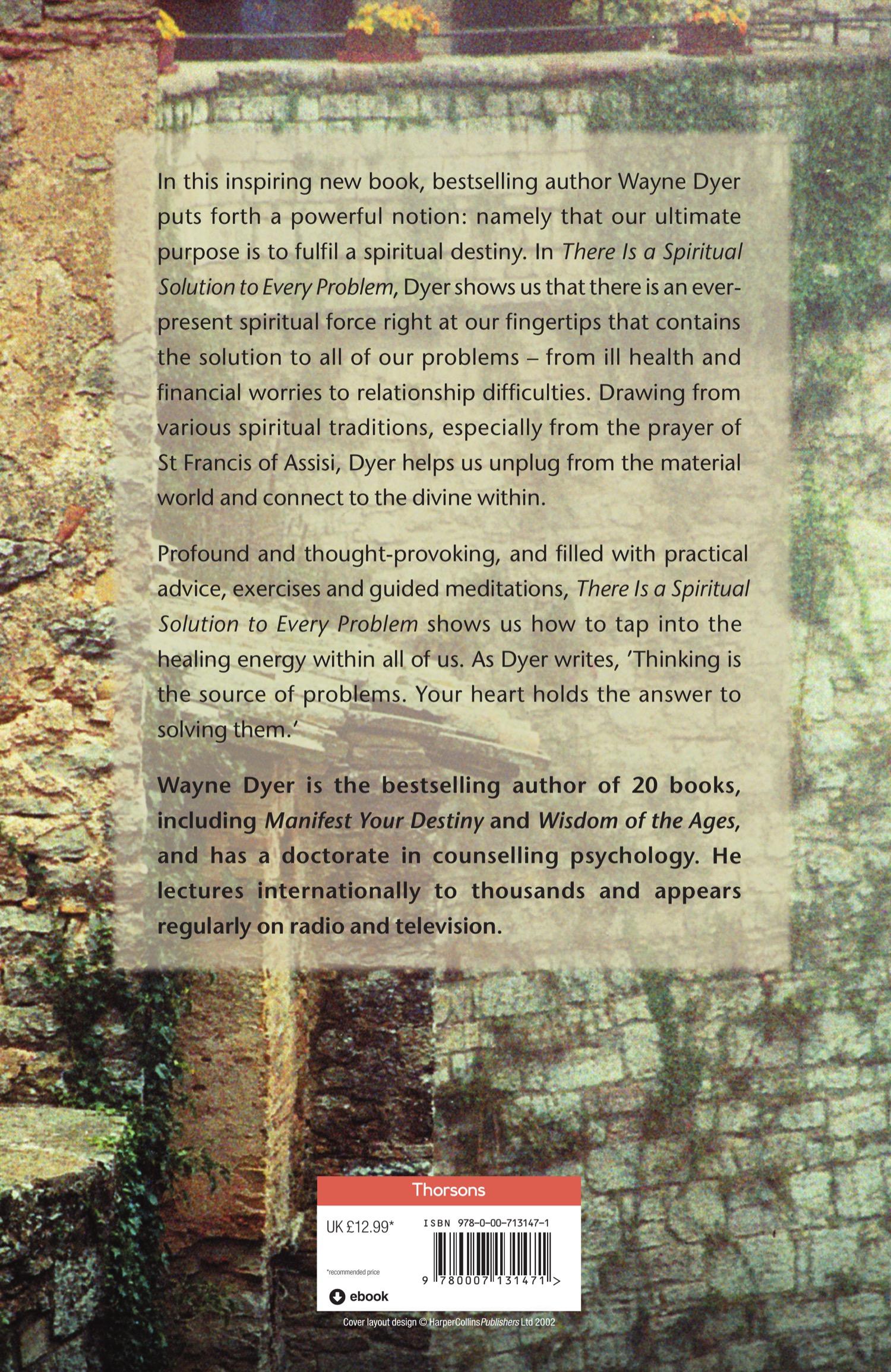 Rückseitencover There Is a Spiritual Solution to Every Problem