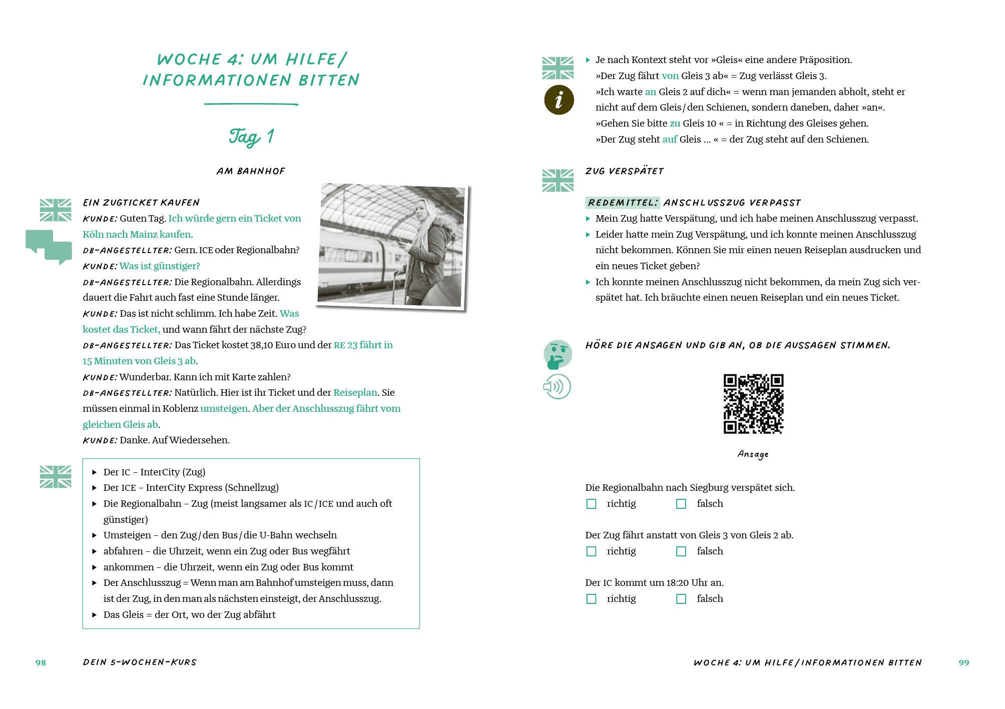 Beispielinhalt (Bild) Deutsch lernen für den Alltag