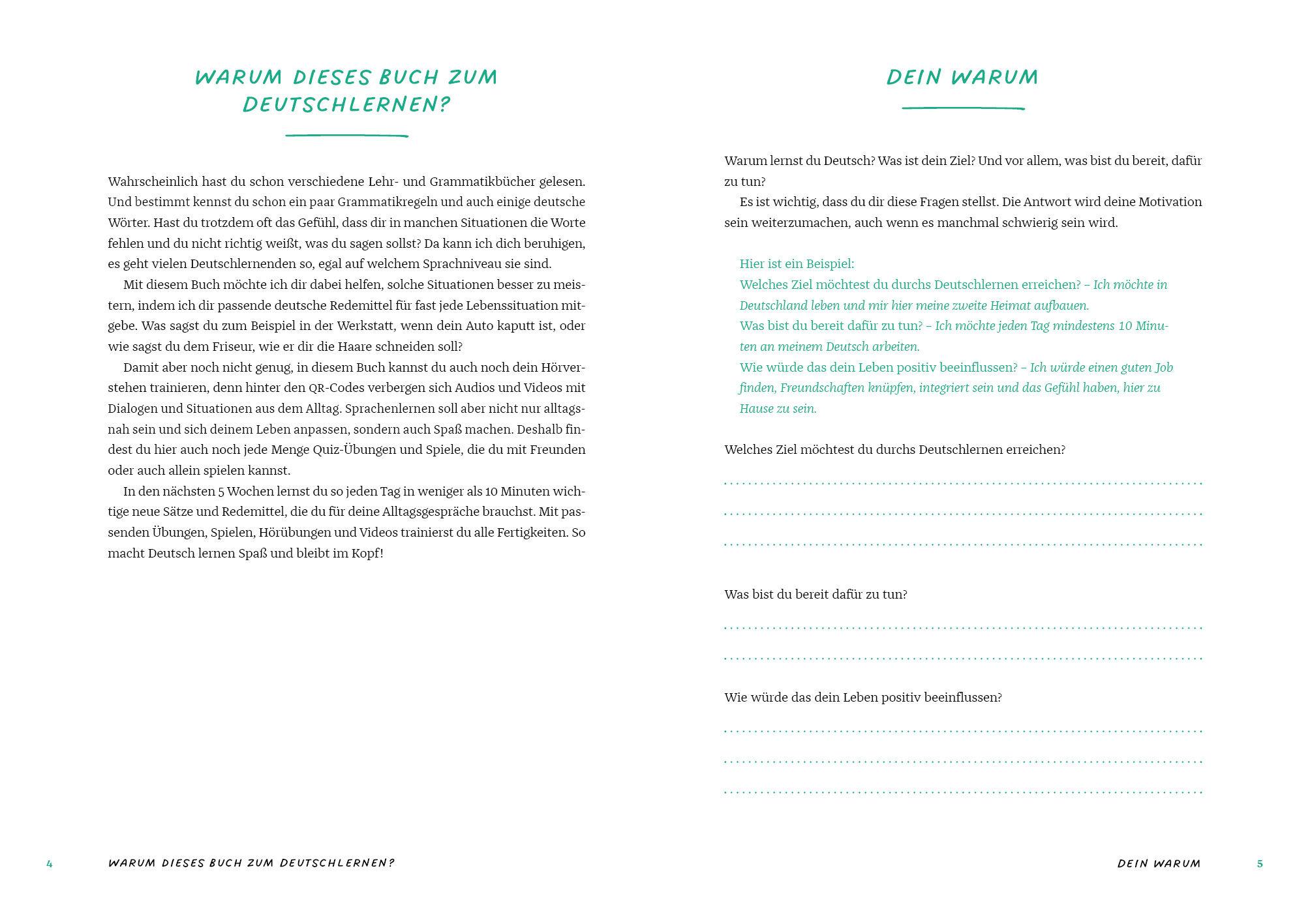 Beispielinhalt (Bild) Deutsch lernen für den Alltag