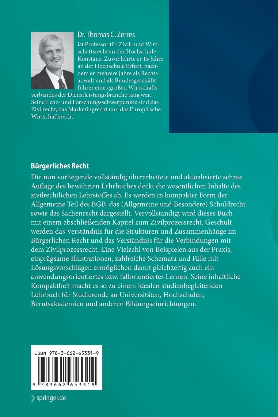 Rückseitencover Bürgerliches Recht