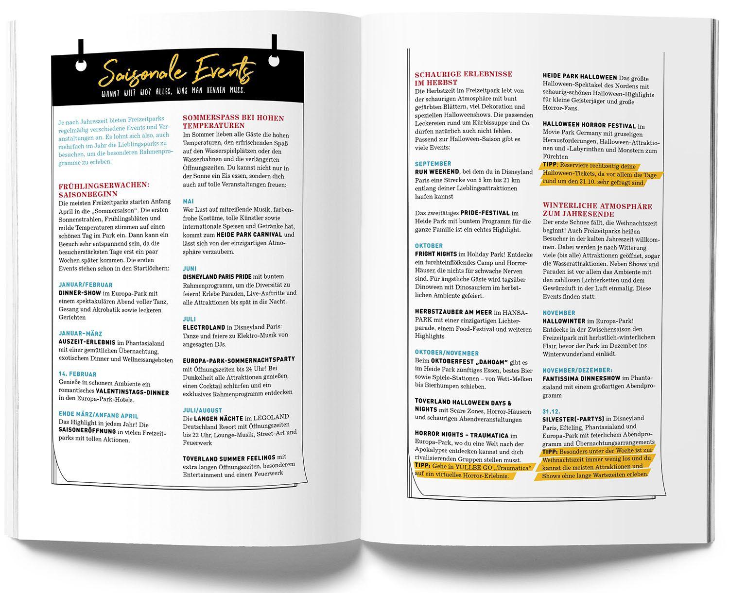Beispielinhalt (Bild) GuideMe Reiseführer "Die 30 besten Freizeitparks Europas"