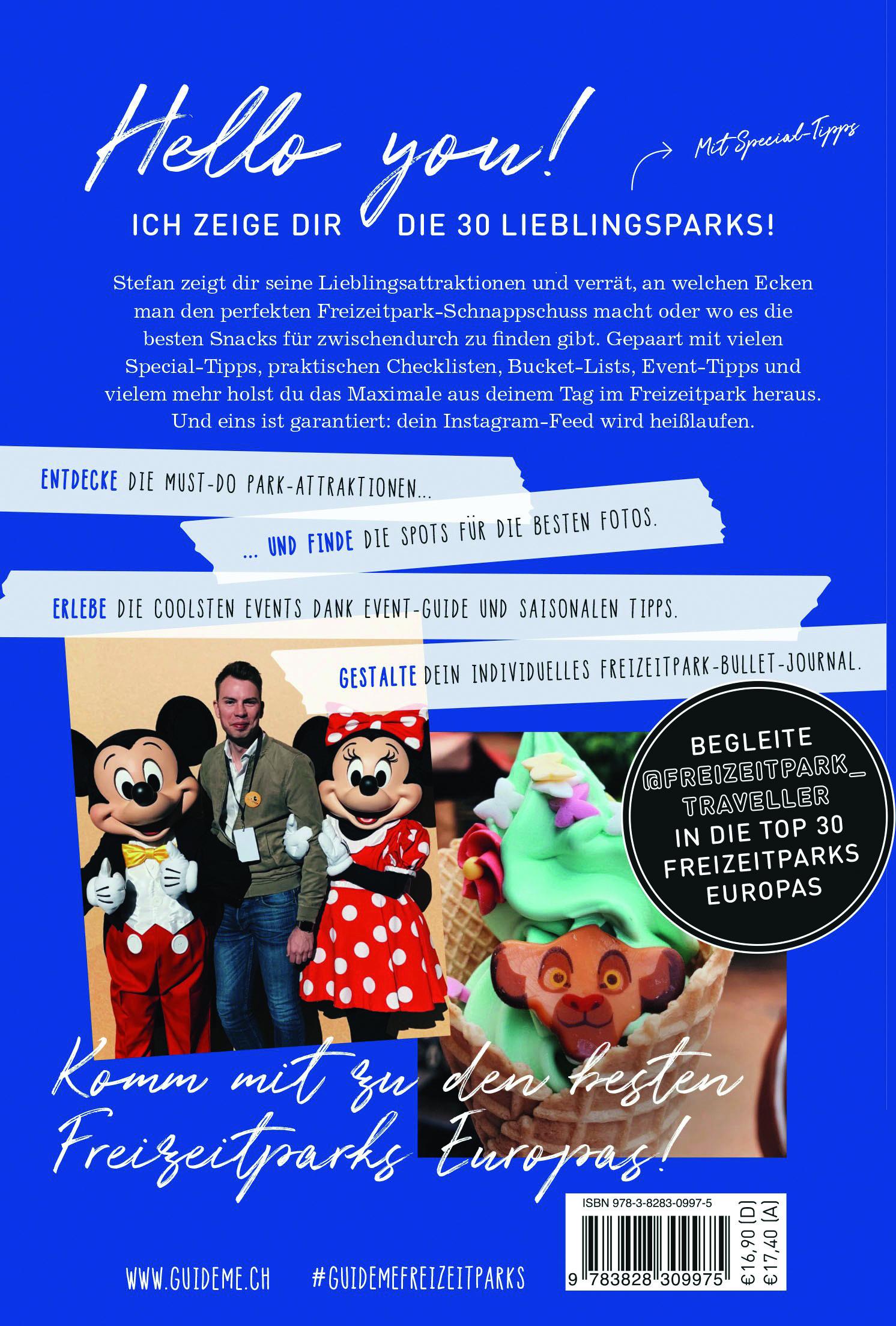 Rückseitencover GuideMe Reiseführer "Die 30 besten Freizeitparks Europas"