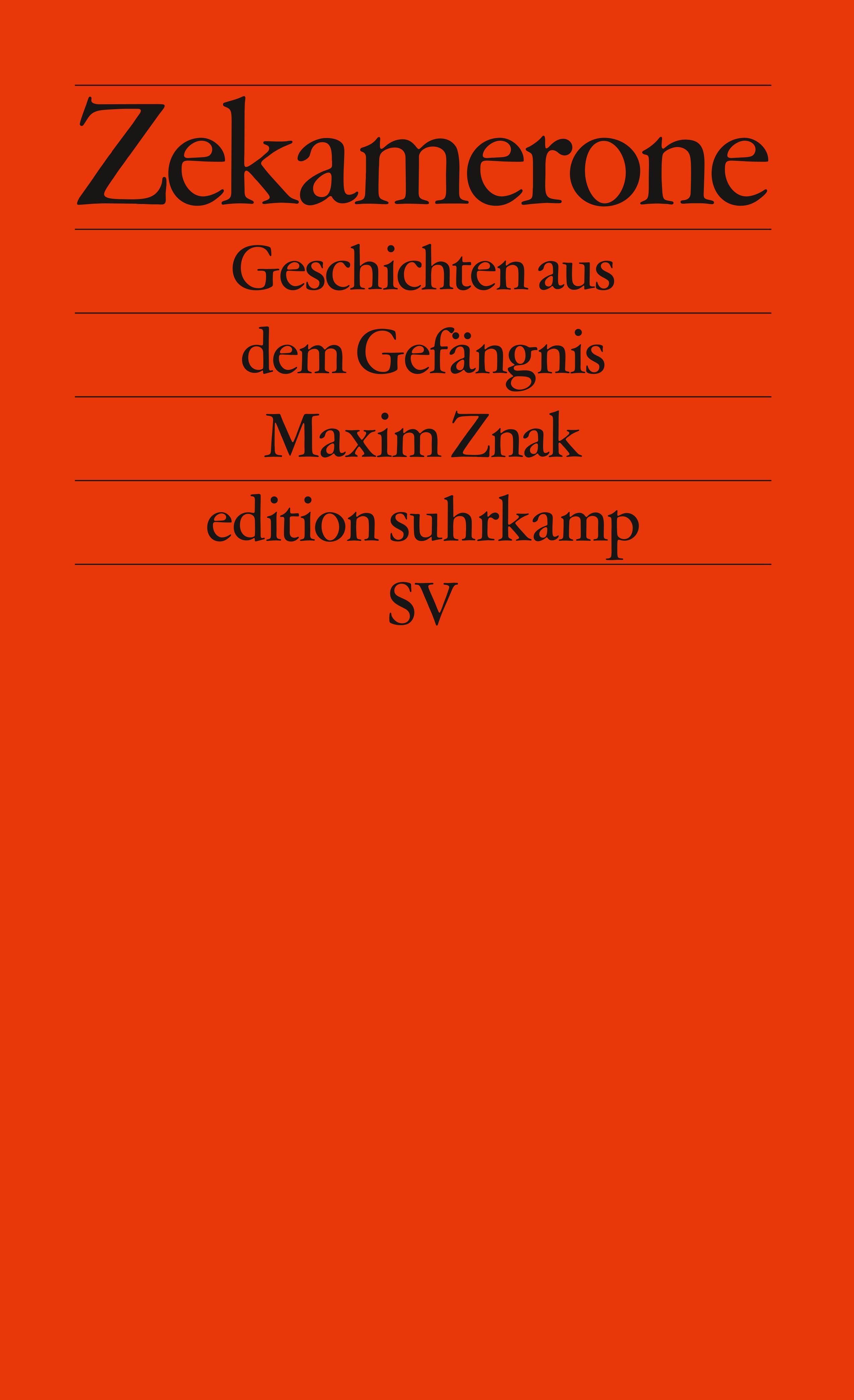 Vorderes Coverbild Zekamerone