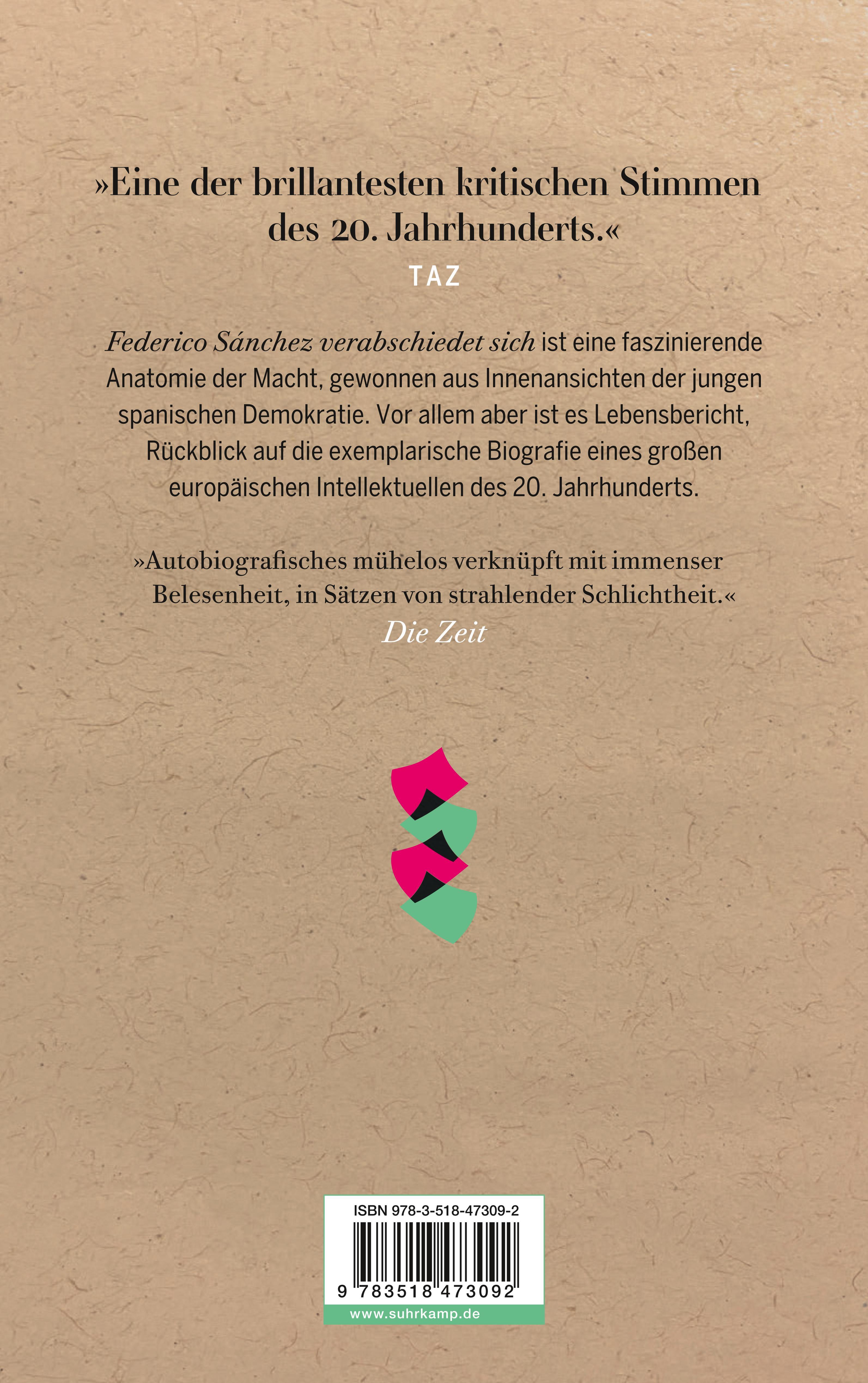 Rückseitencover Federico Sánchez verabschiedet sich