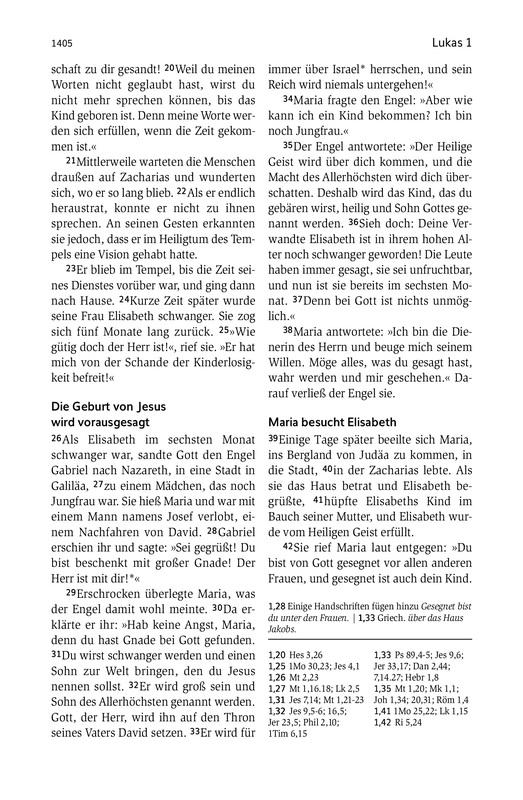 Beispielinhalt (Bild) Neues Leben. Die Bibel - Sonderausgabe
