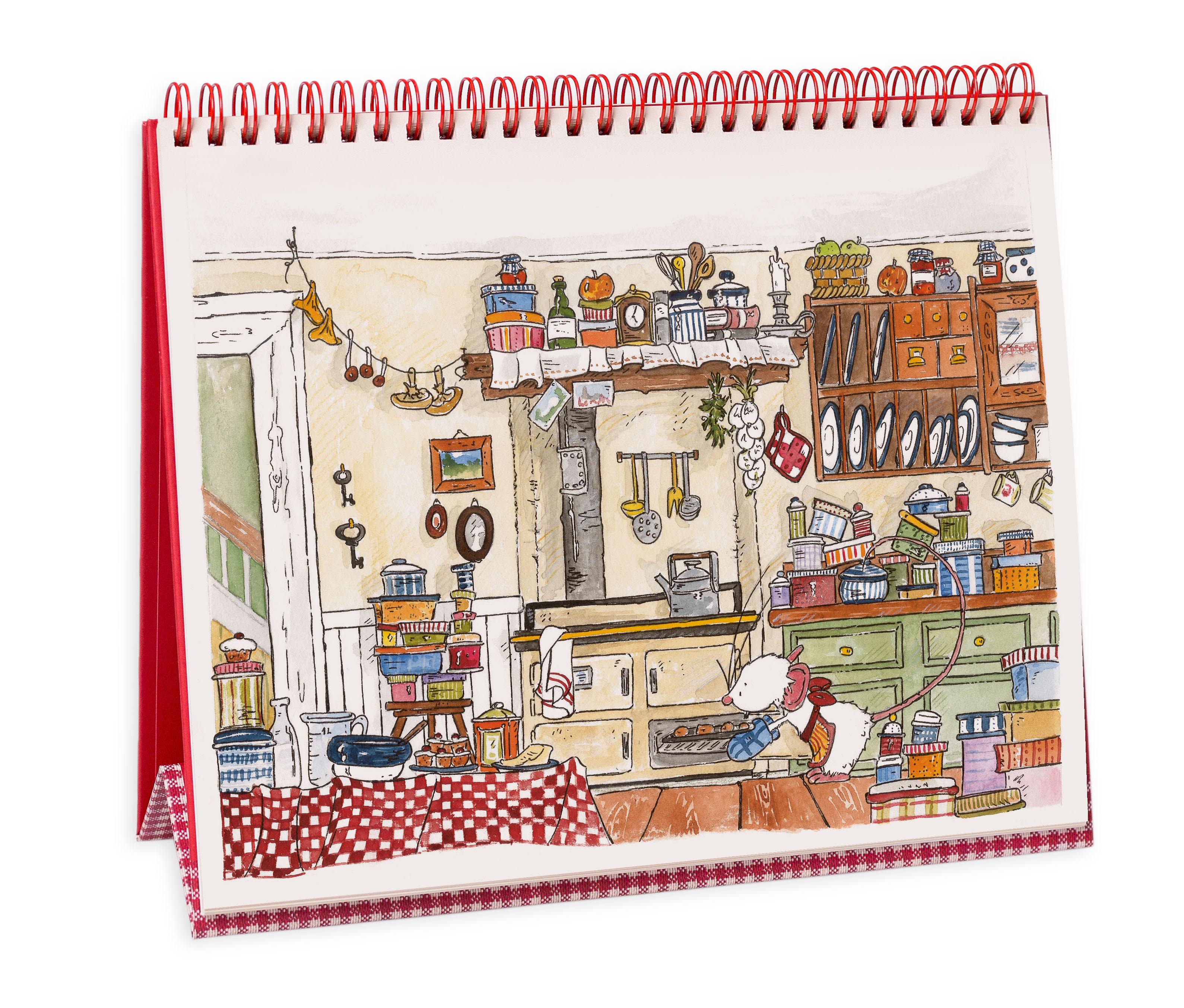 Beispielinhalt (Bild) Tilda Apfelkern. Festliche Weihnacht im Heckenrosenweg. 24 Adventskalender-Geschichten