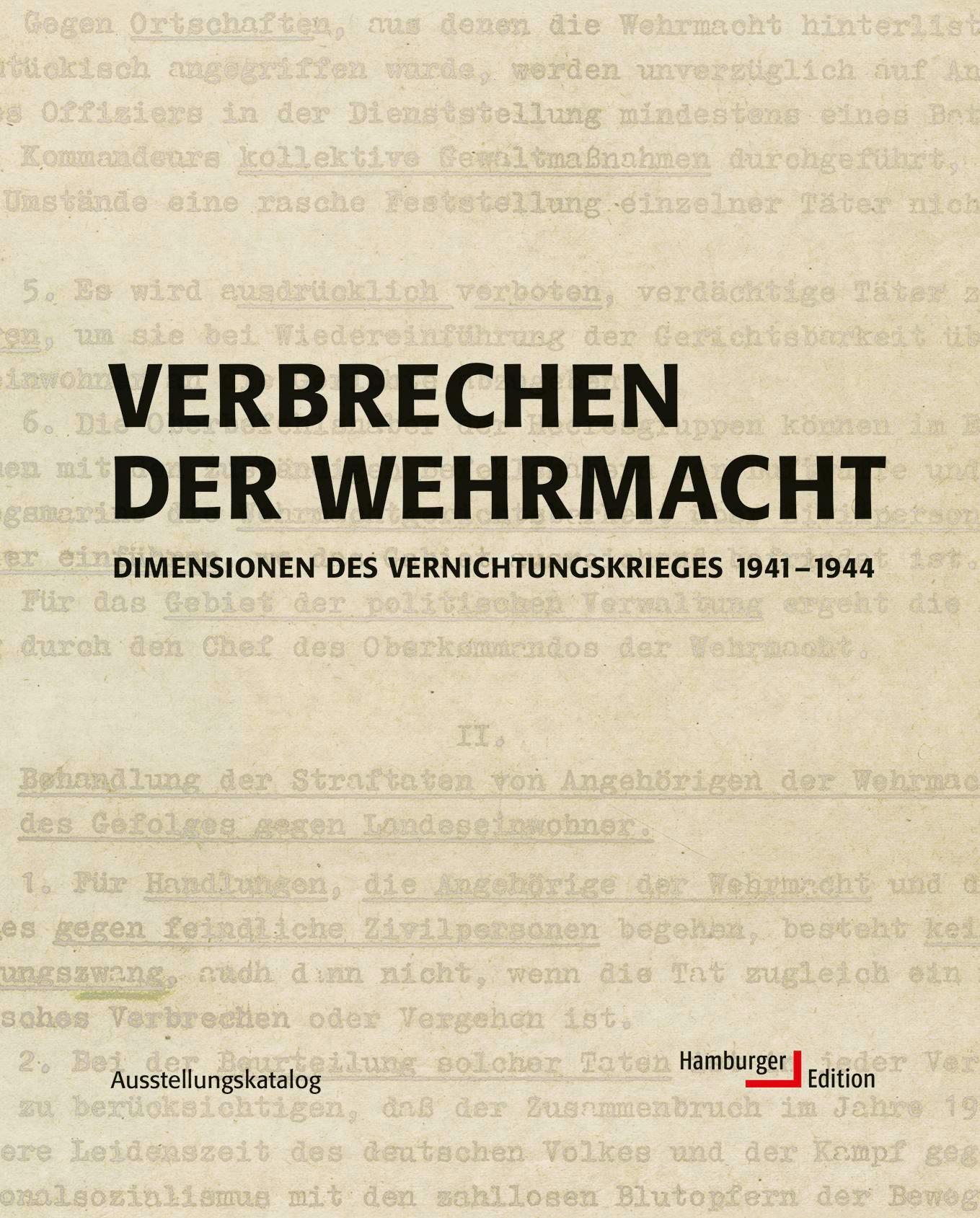 Vorderes Coverbild Verbrechen der Wehrmacht