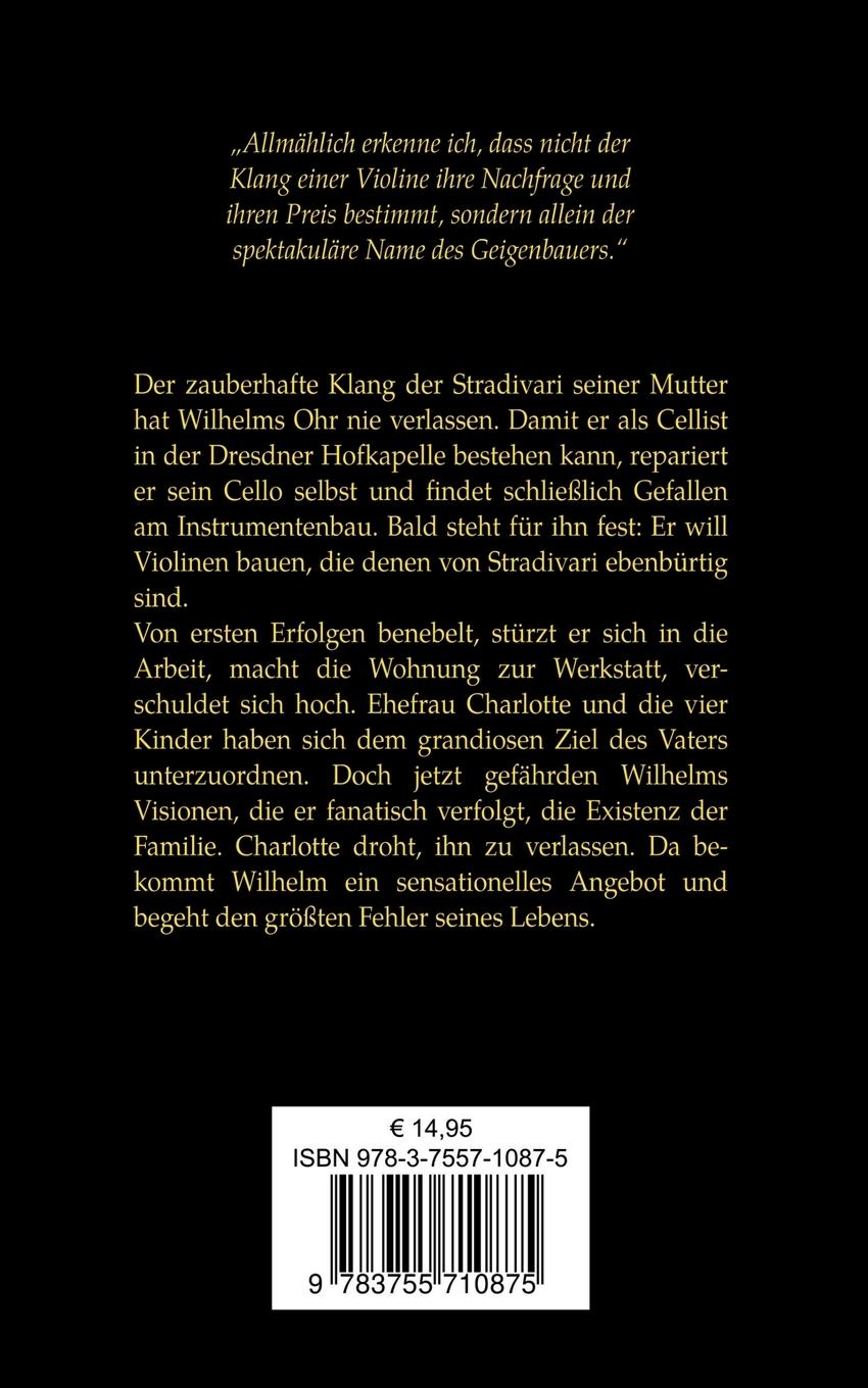 Rückseitencover Die Dresdner Stradivari