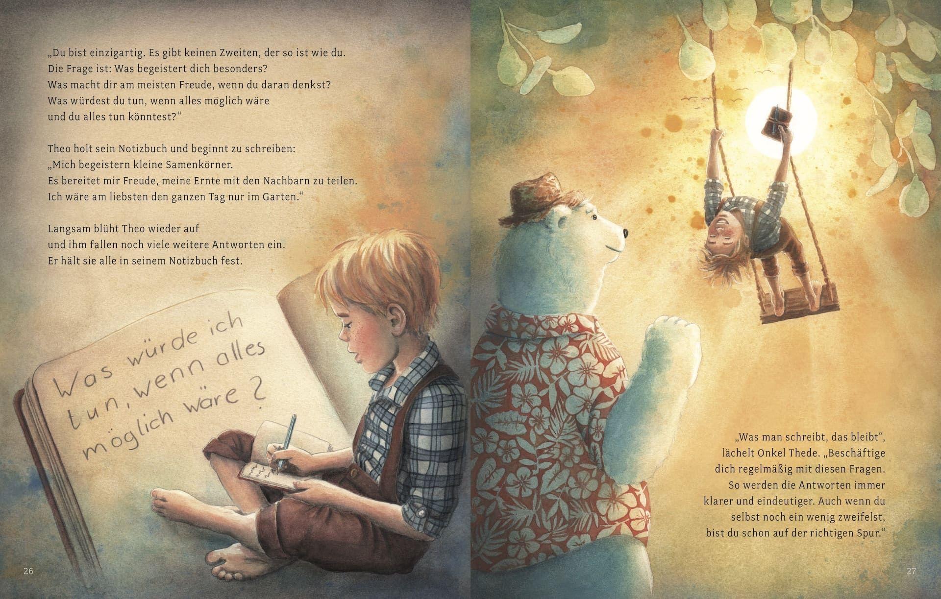 Beispielinhalt (Bild) Theo Thede - Eine Geschichte über die einzigartigen Träume und Talente in jedem von uns