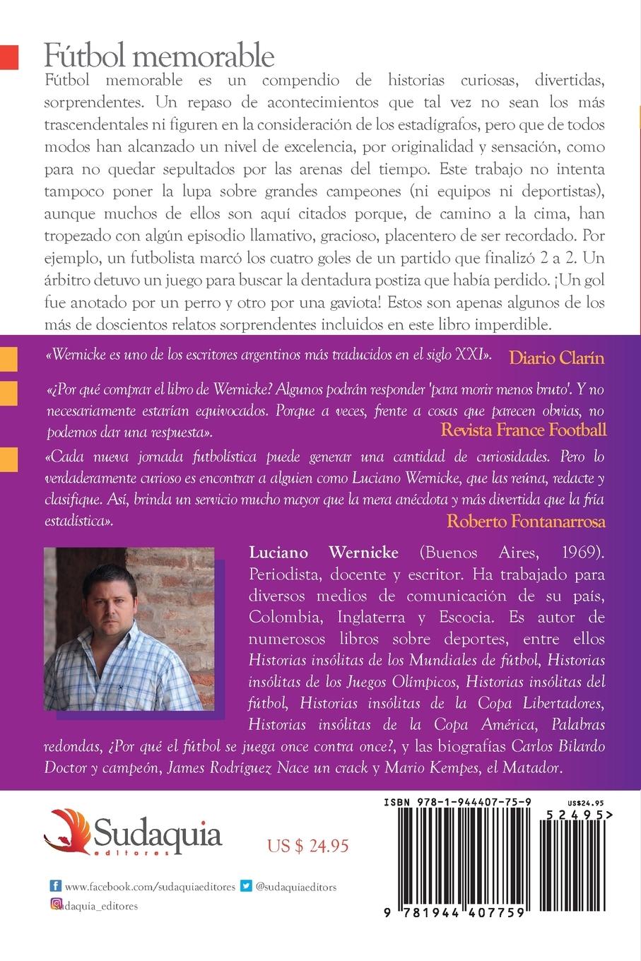 Rückseitencover Fútbol memorable