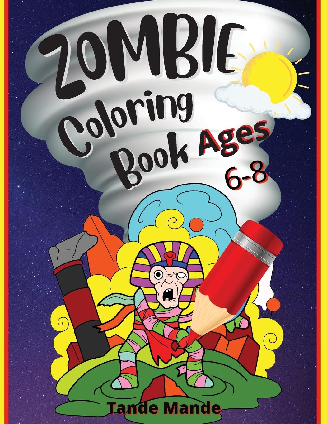 Vorderes Coverbild Zombie Coloring Book Ages 4-8