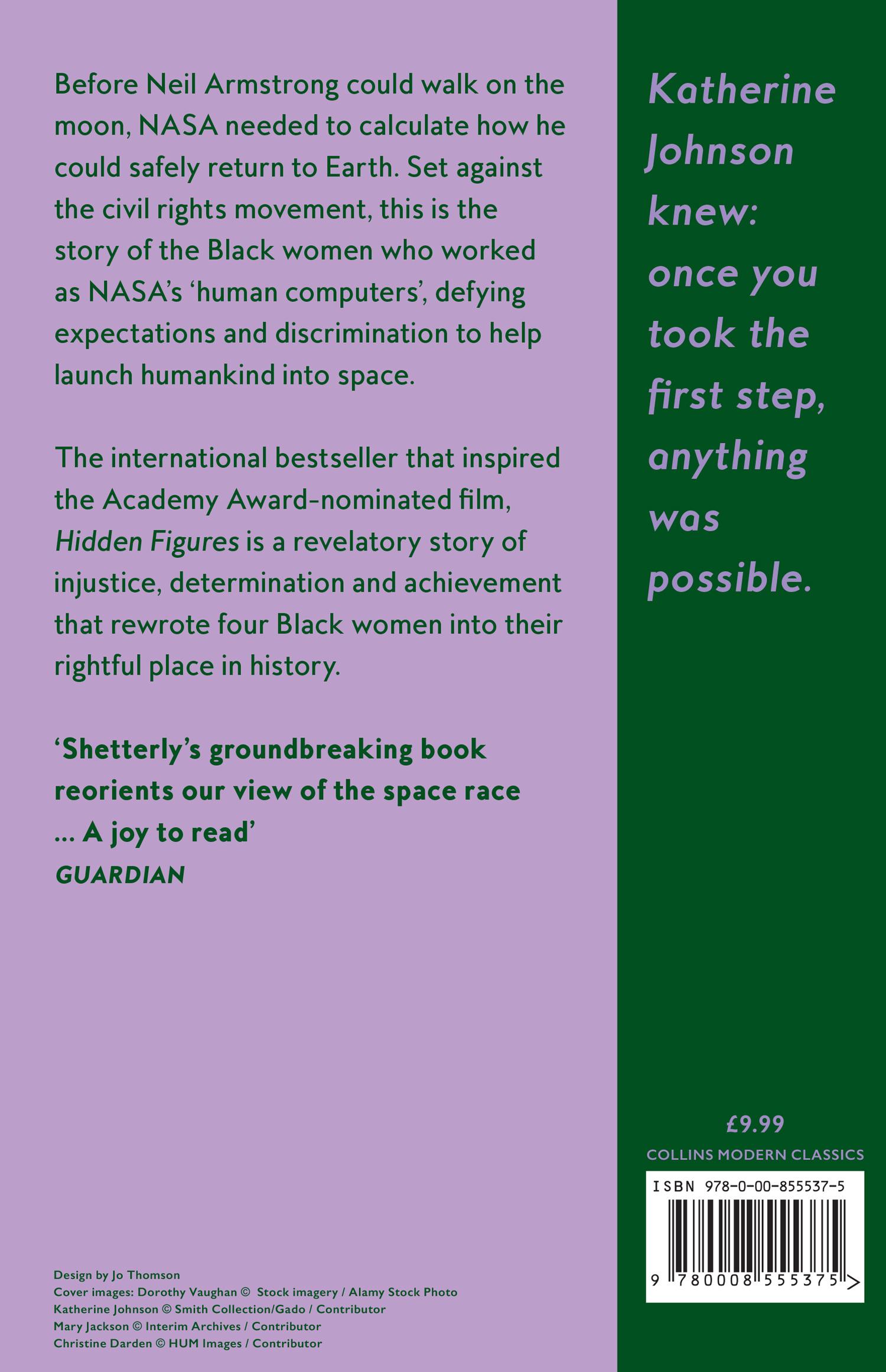 Rückseitencover Hidden Figures