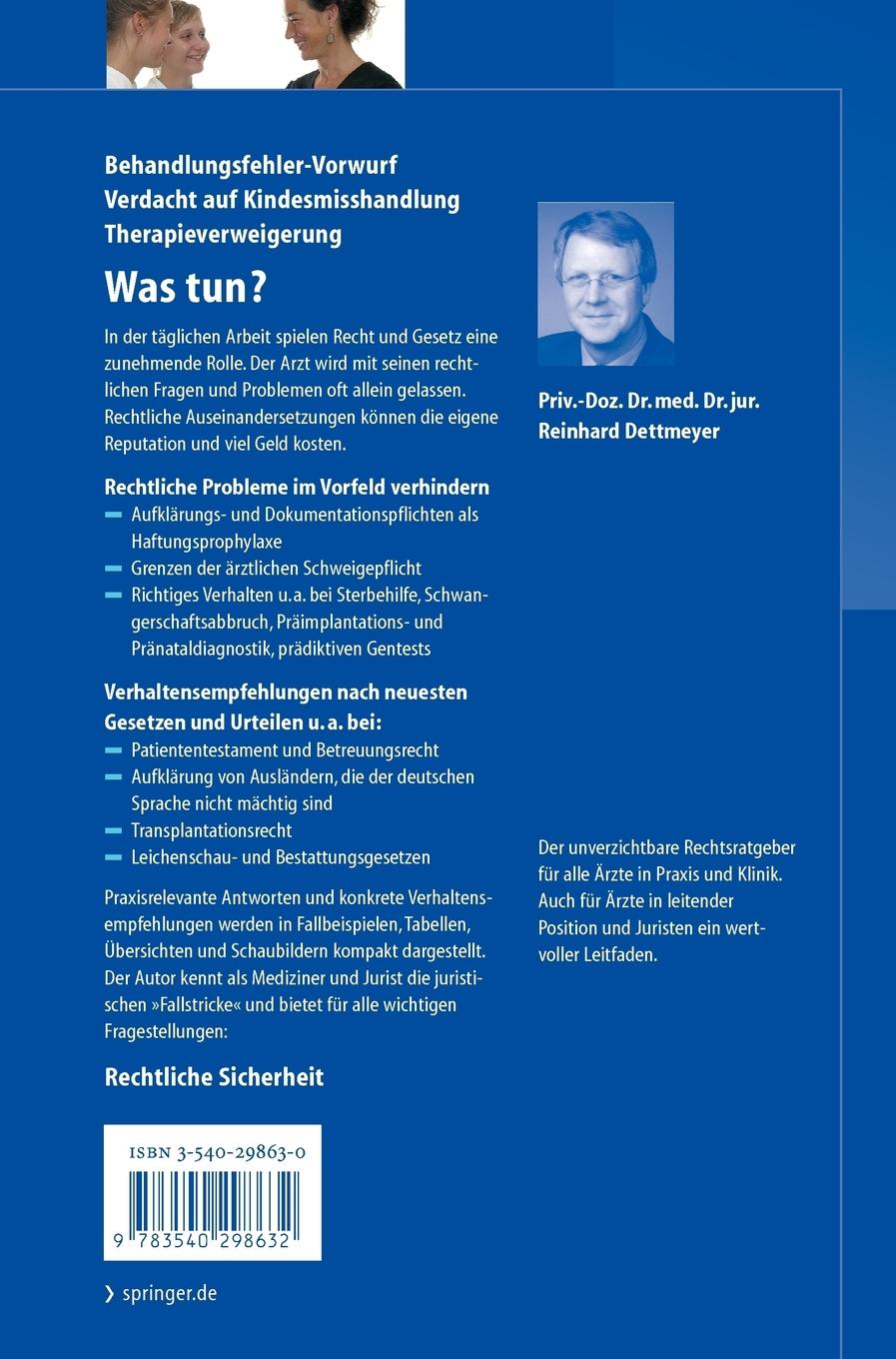 Rückseitencover Medizin & Recht