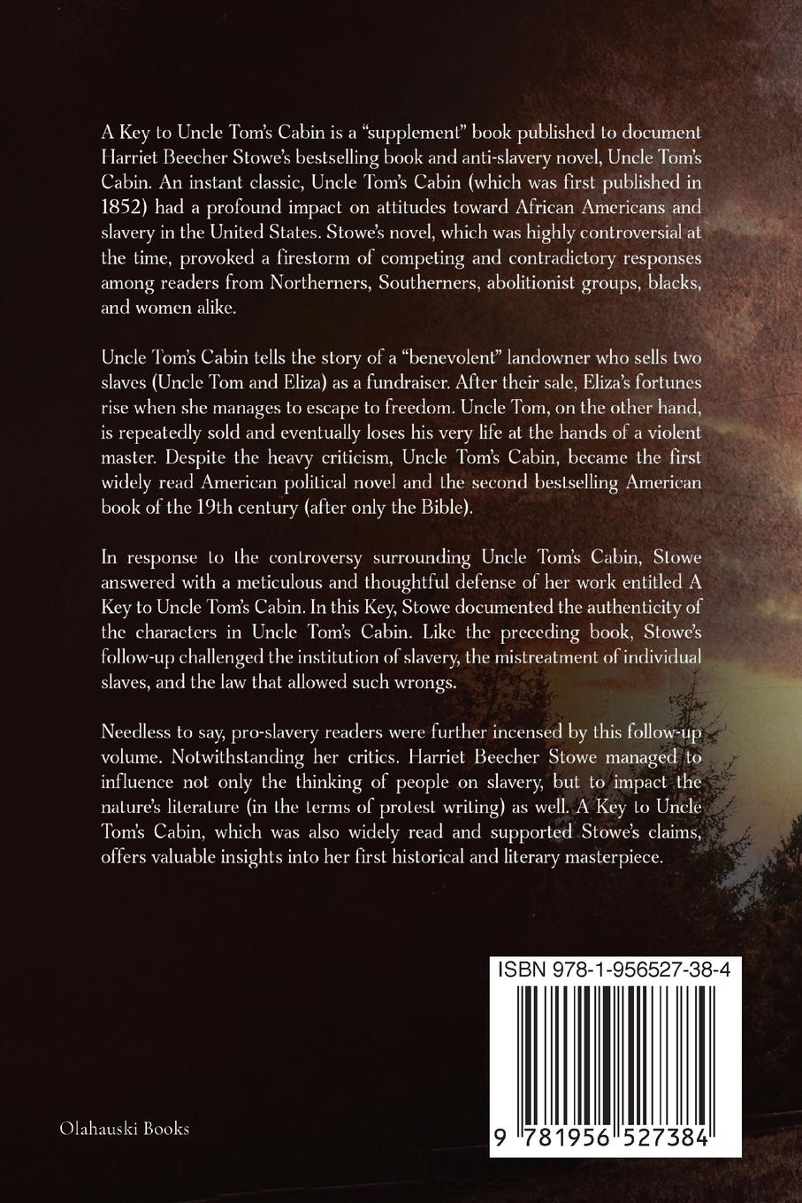 Rückseitencover A Key to Uncle Tom's Cabin