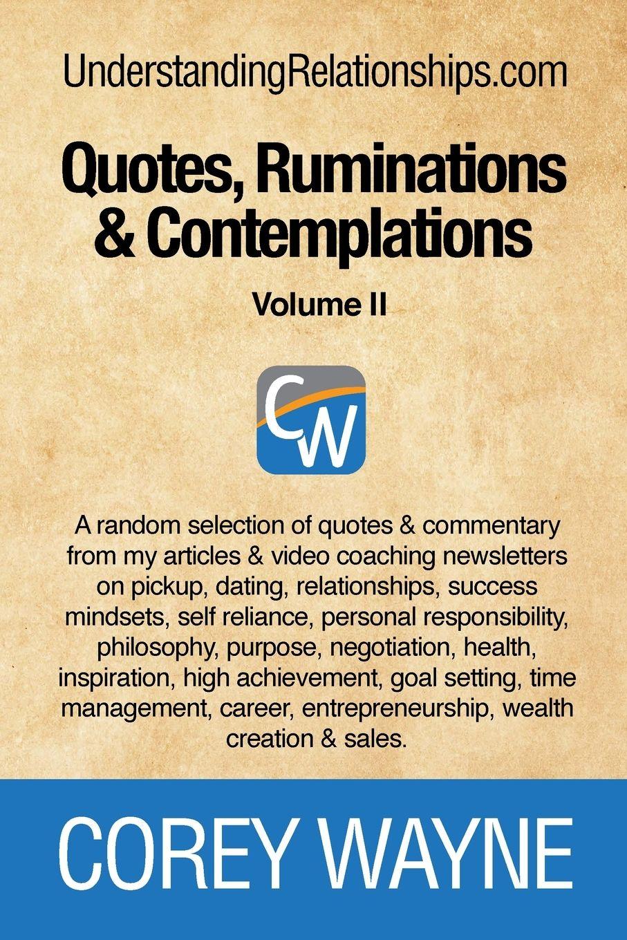 Vorderes Coverbild Quotes, Ruminations & Contemplations - Volume II