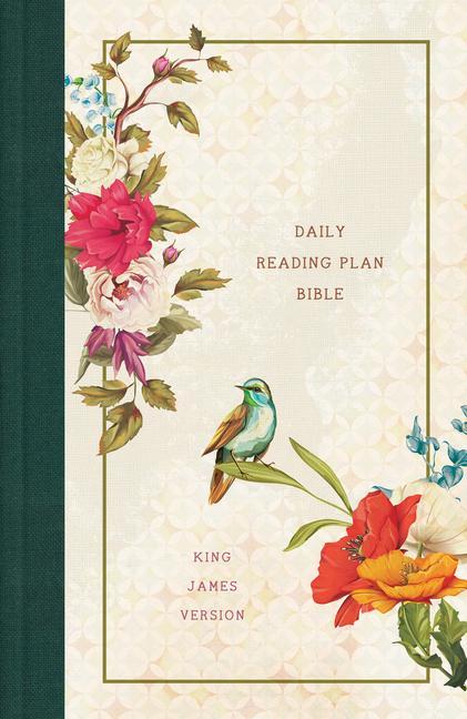 Vorderes Coverbild The Daily Reading Plan Bible [Nightingale]: The King James Version in 365 Segments Plus Devotions Highlighting God's Promises
