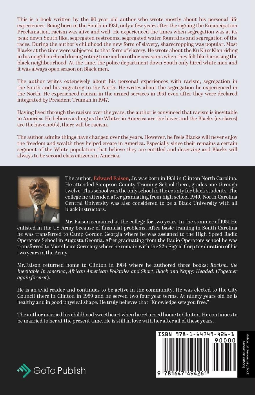 Rückseitencover Racism, the Inevitable in America