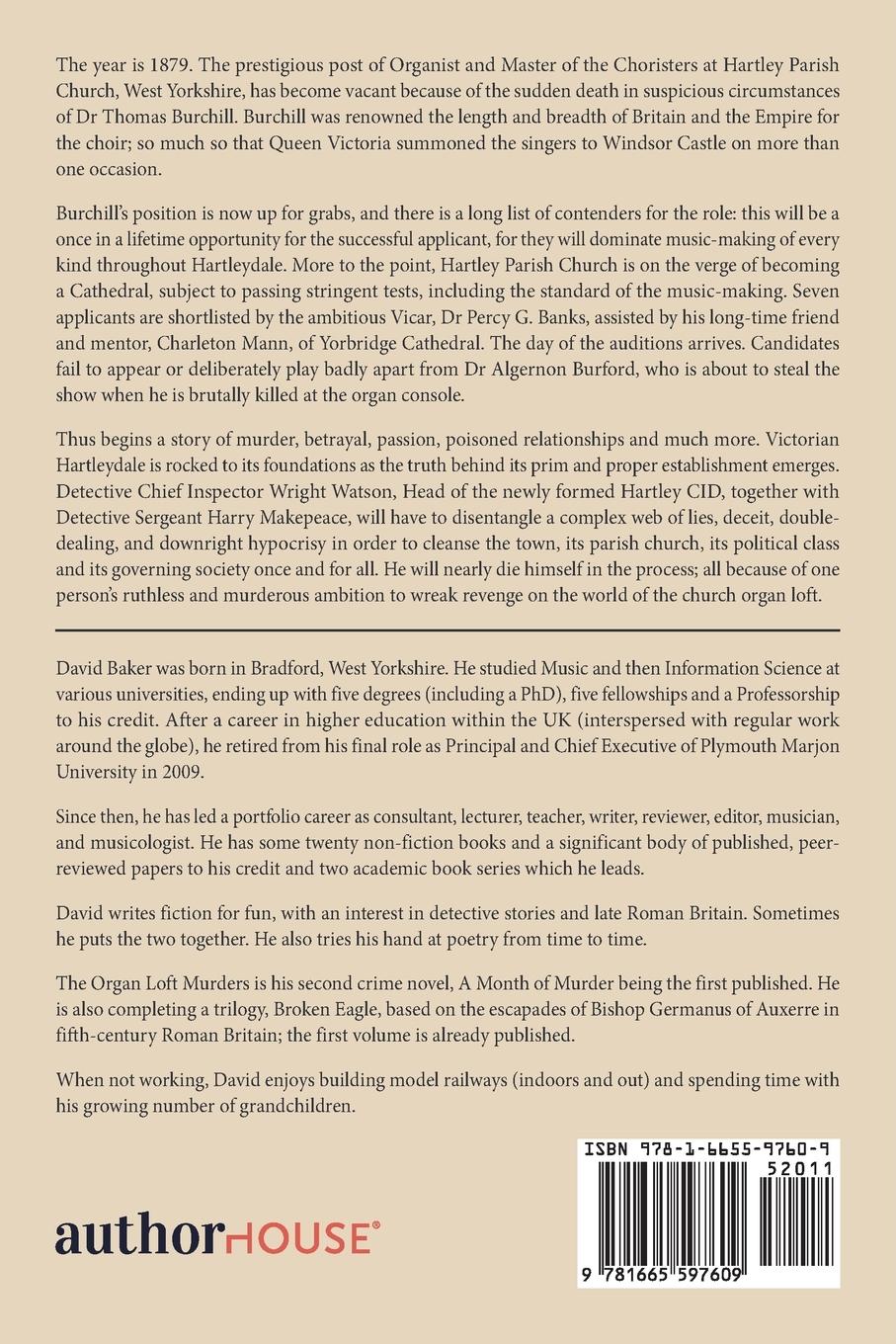 Rückseitencover The Organ Loft Murders