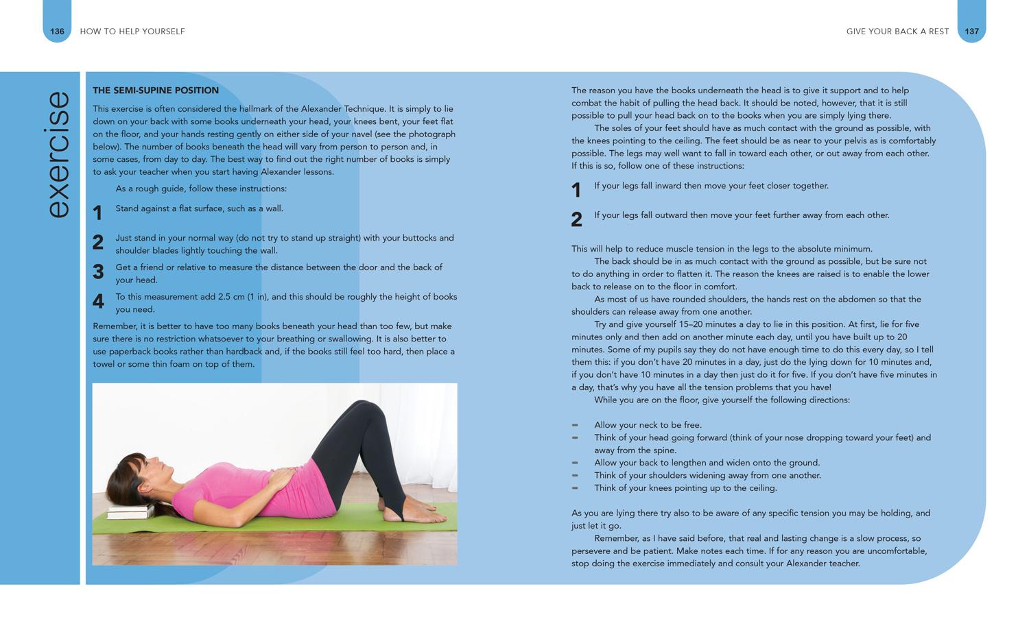 Beispielinhalt (Bild) The Alexander Technique Workbook