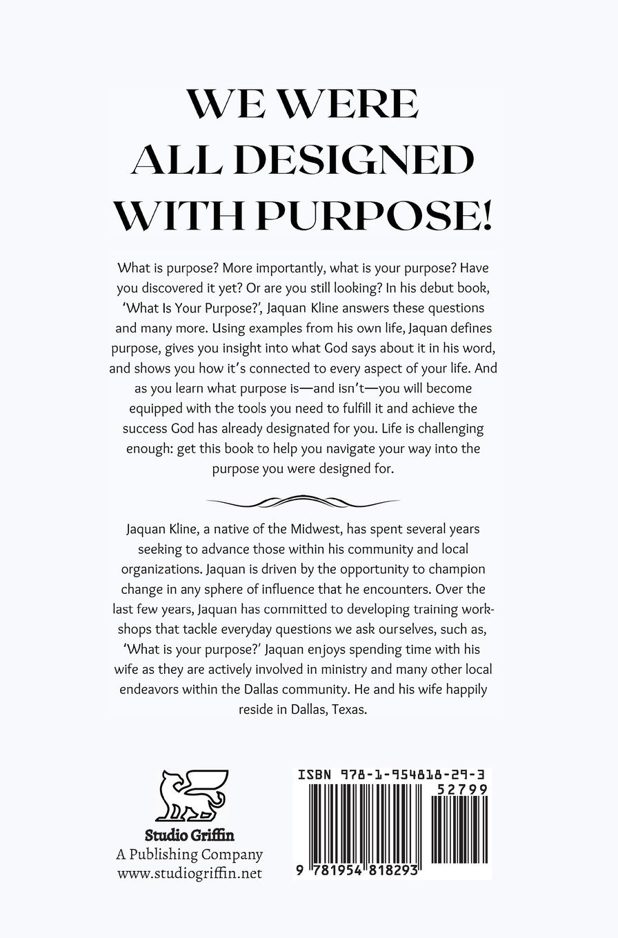 Rückseitencover What Is Your Purpose?