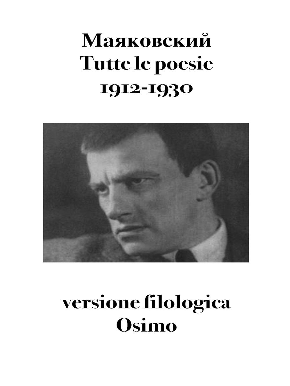 Vorderes Coverbild Tutte le poesie (1912-1930): versione filologica