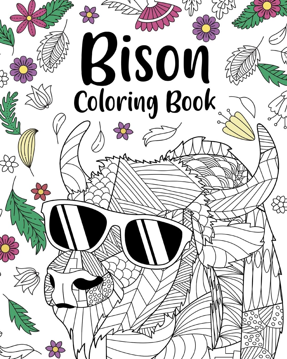 Vorderes Coverbild Bison Coloring Book