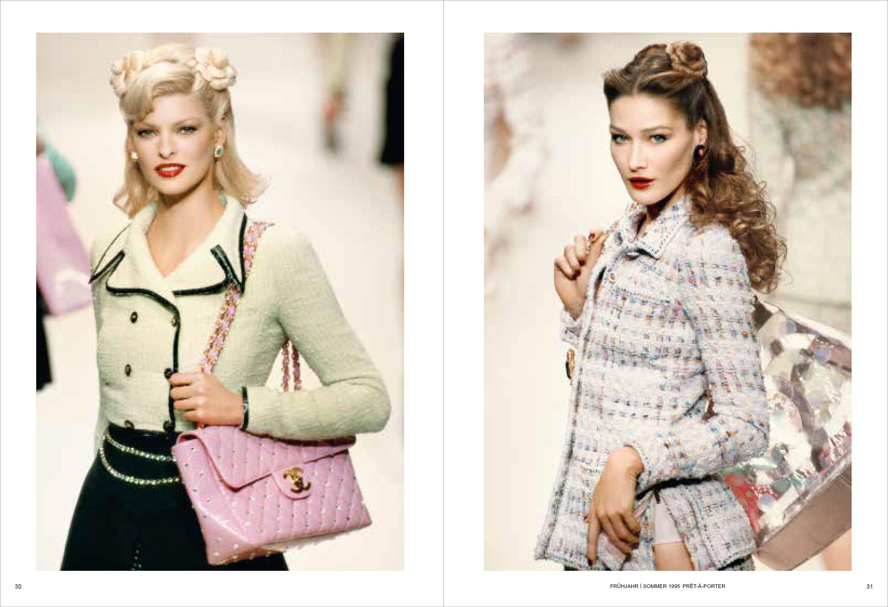 Beispielinhalt (Bild) Karl Lagerfeld Unseen: Die Chanel-Jahre. Überformat mit Lotus-Leineneinband und Folienprägung