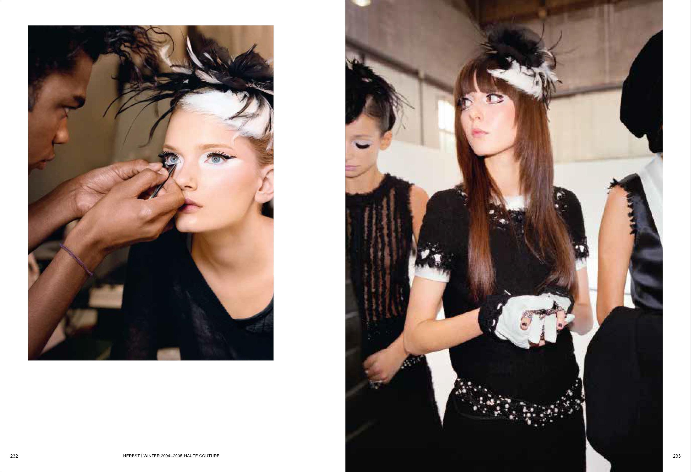 Beispielinhalt (Bild) Karl Lagerfeld Unseen: Die Chanel-Jahre. Überformat mit Lotus-Leineneinband und Folienprägung