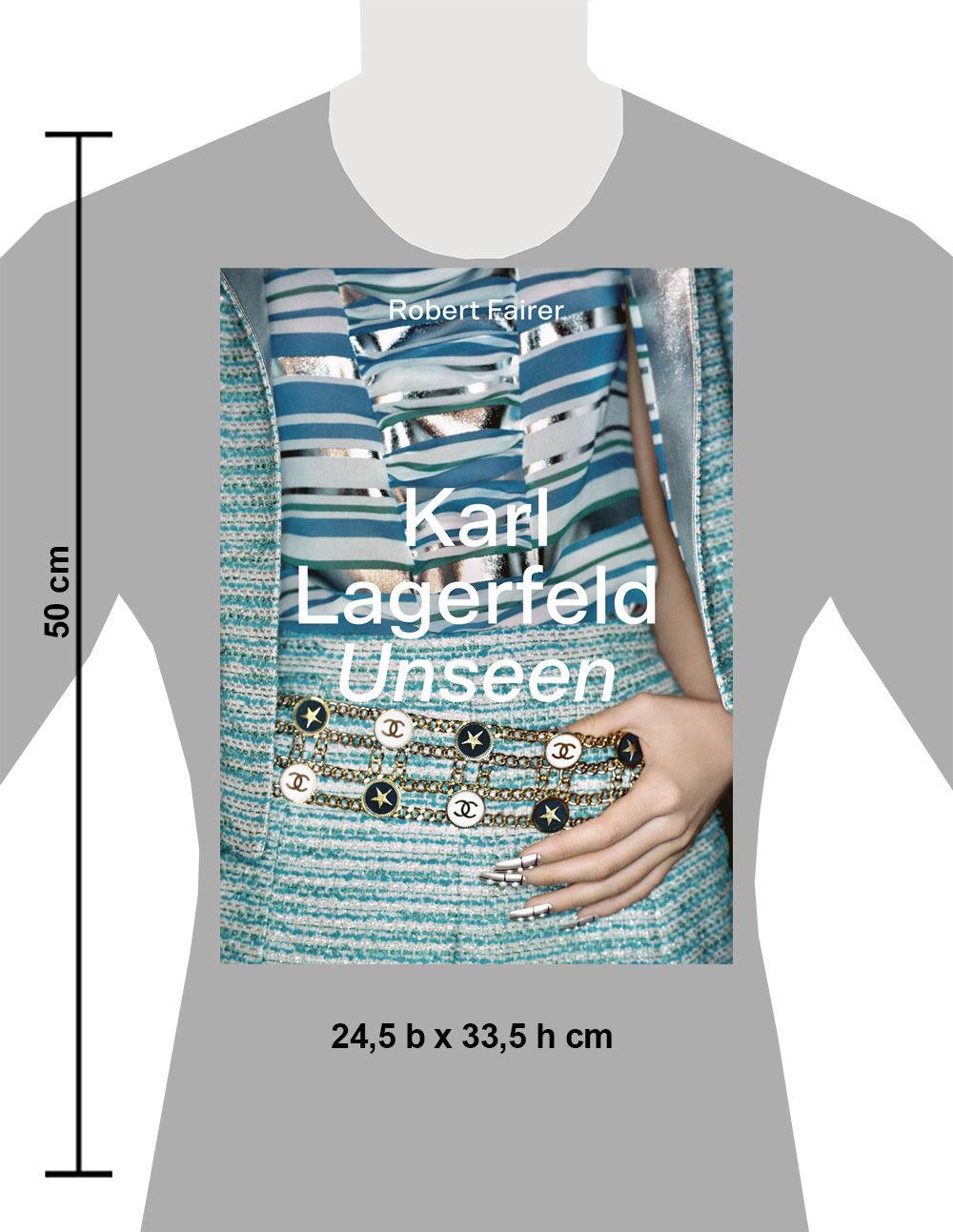 Beispielinhalt (Bild) Karl Lagerfeld Unseen: Die Chanel-Jahre. Überformat mit Lotus-Leineneinband und Folienprägung