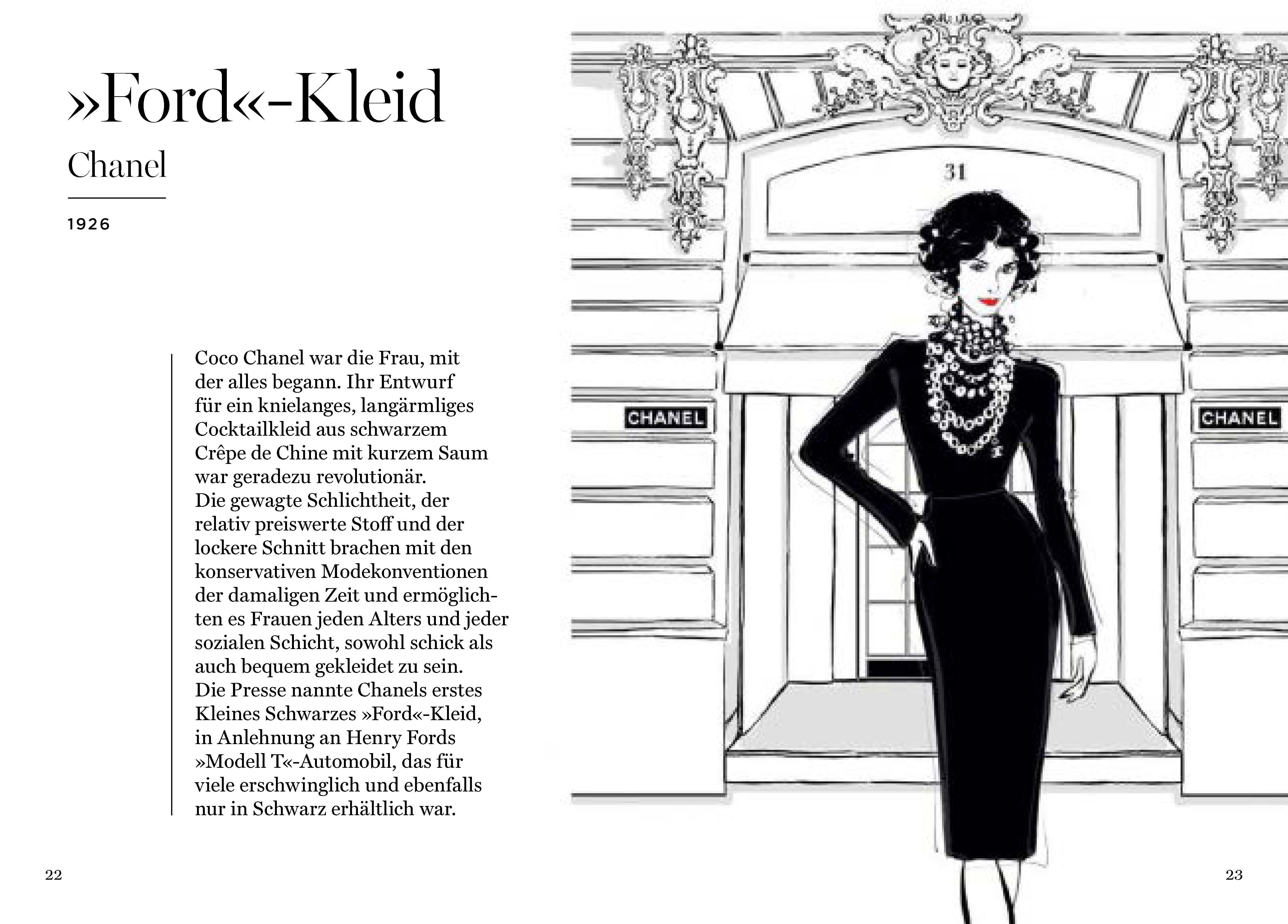 Beispielinhalt (Bild) Das Kleine Schwarze - Eine illustrierte Hommage an einen Modeklassiker