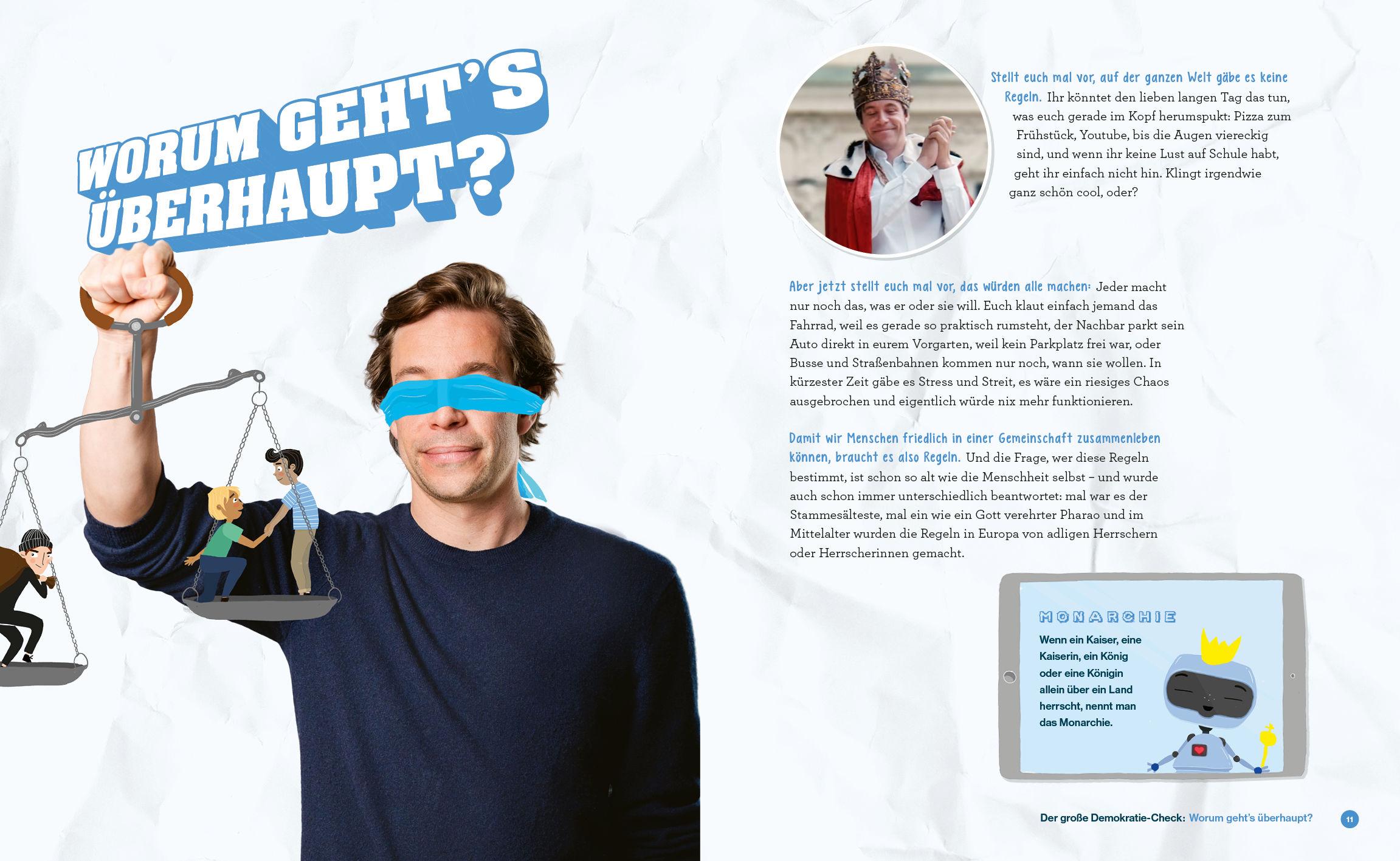 Beispielinhalt (Bild) Checker Tobi - Der große Demokratie-Check: Wahlen, Parlamente, Kinderrechte - Das check ich für euch!
