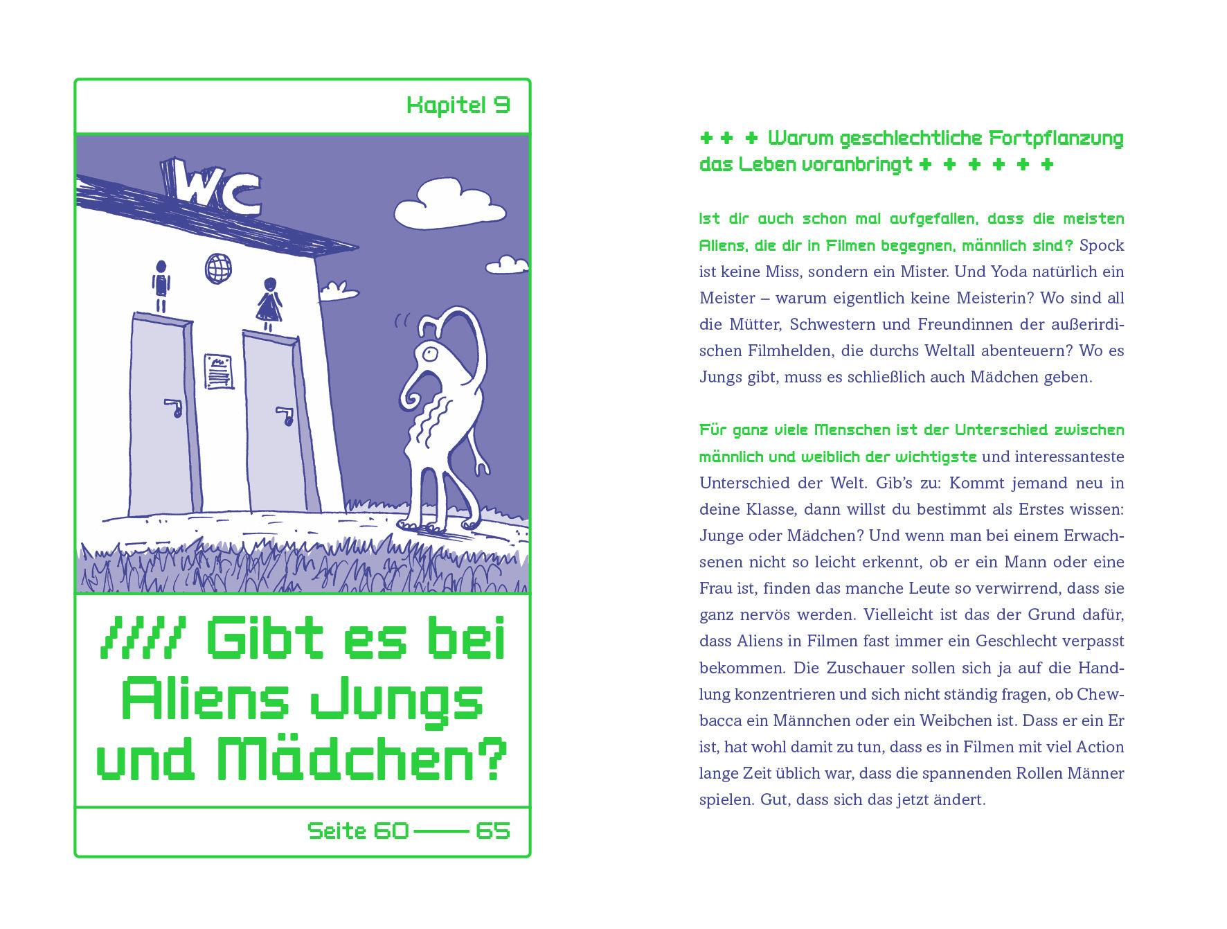 Beispielinhalt (Bild) Müssen Aliens aufs Klo? - Alles, was du schon immer über das Leben im Universum wissen wolltest