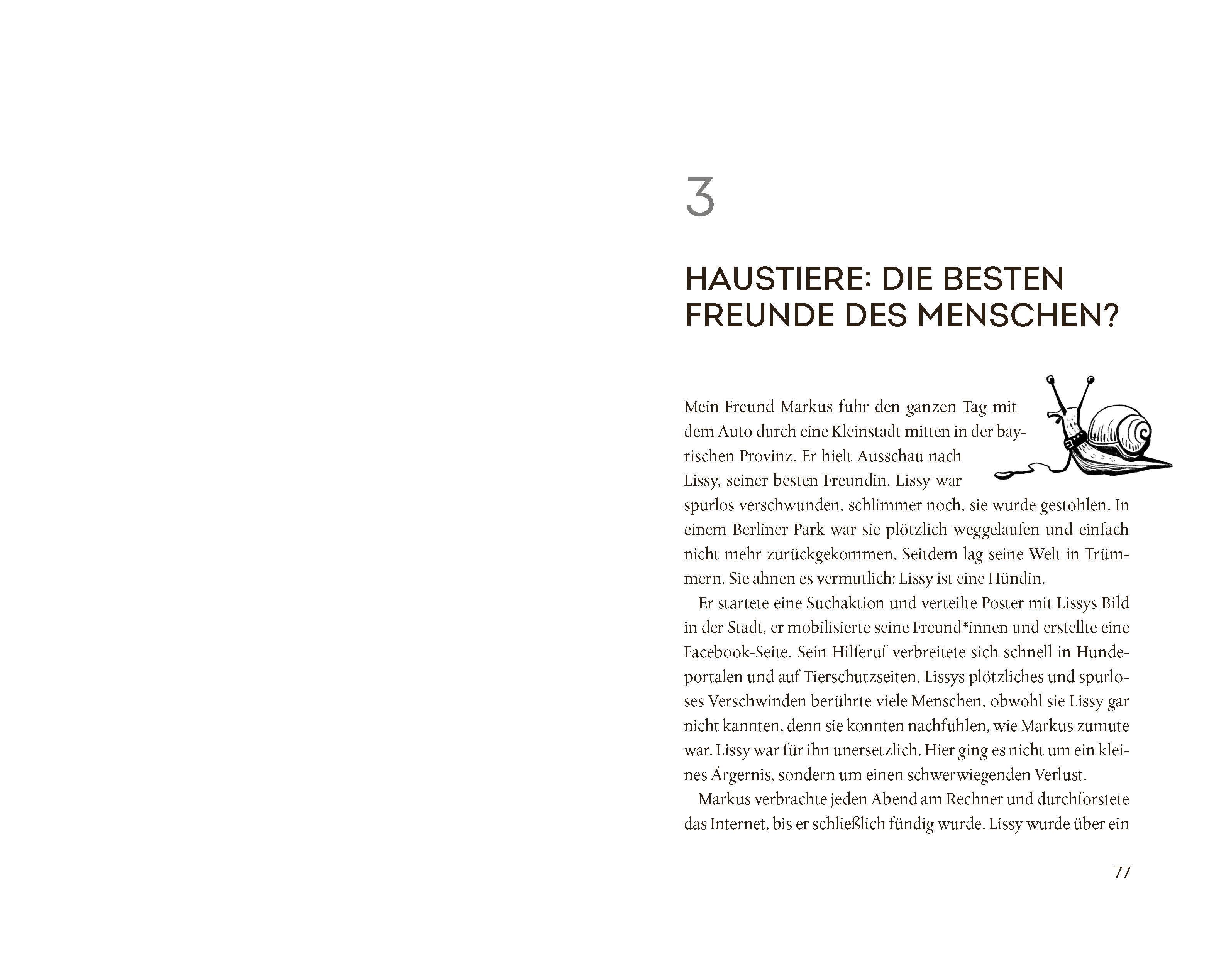 Beispielinhalt (Bild) Streicheln oder Schlachten